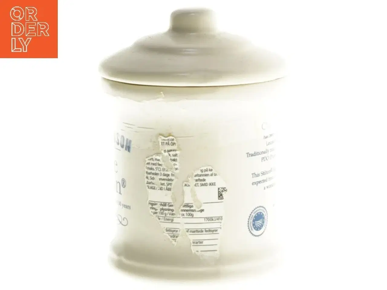 Billede 2 - Keramisk krukke med låg fra Stilton (str. 11 cm)