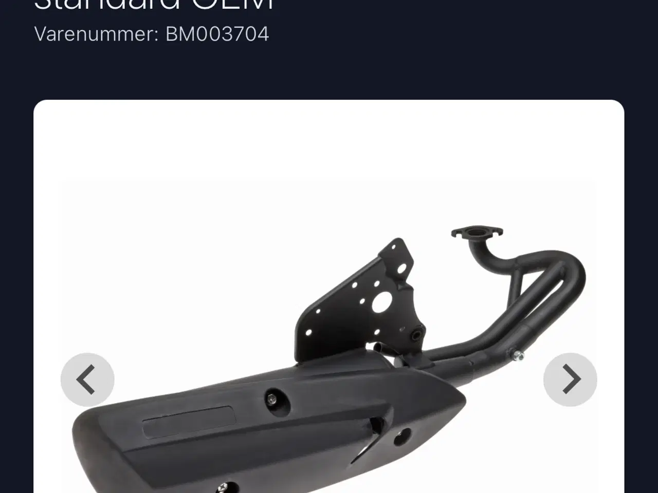 Billede 1 - Std udstødning til pgo 