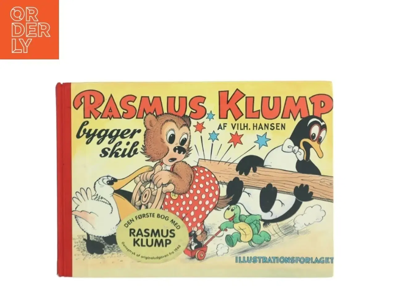 Billede 1 - Rasmus Klump bygger skib af Vilh. Hansen (Bog)