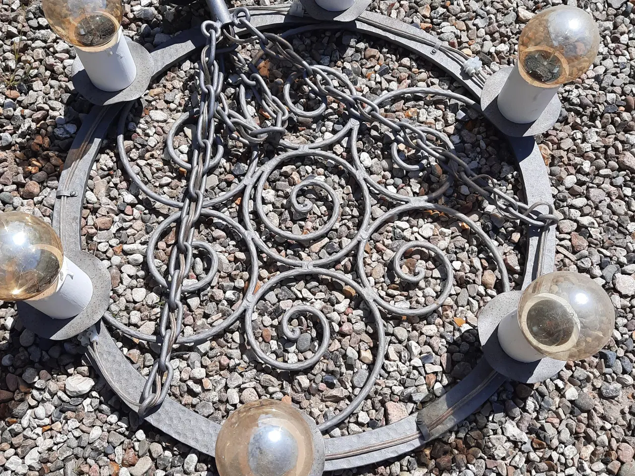 Billede 1 - Smedejernslampe - udført som svendestykke