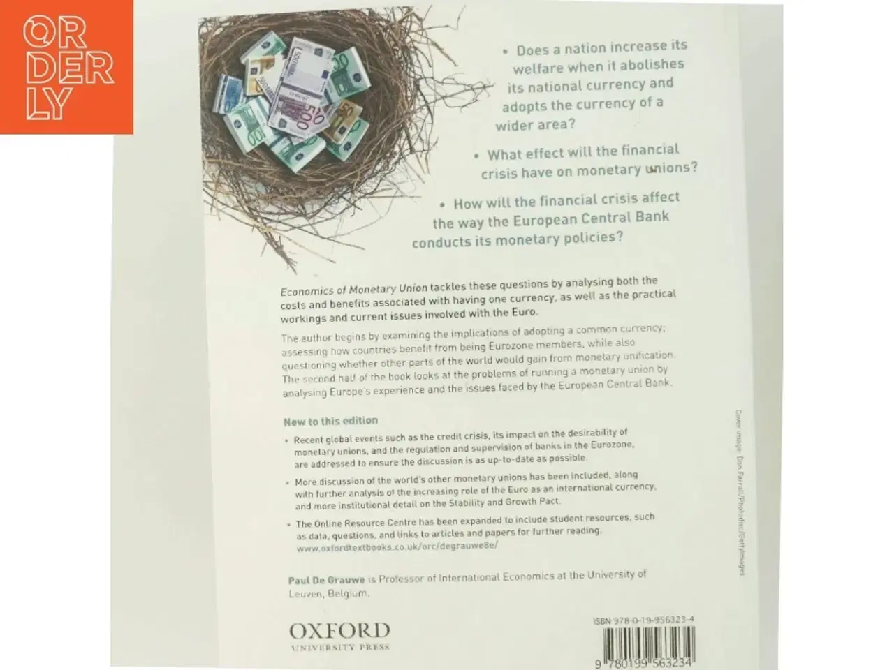 Billede 3 - Economics of monetary union af Paul de Grauwe (Bog)