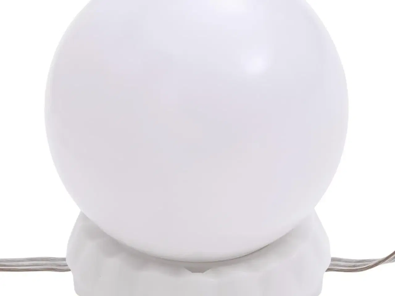 Billede 7 - Makeupbord med LED-lys 60x40x140 cm hvid