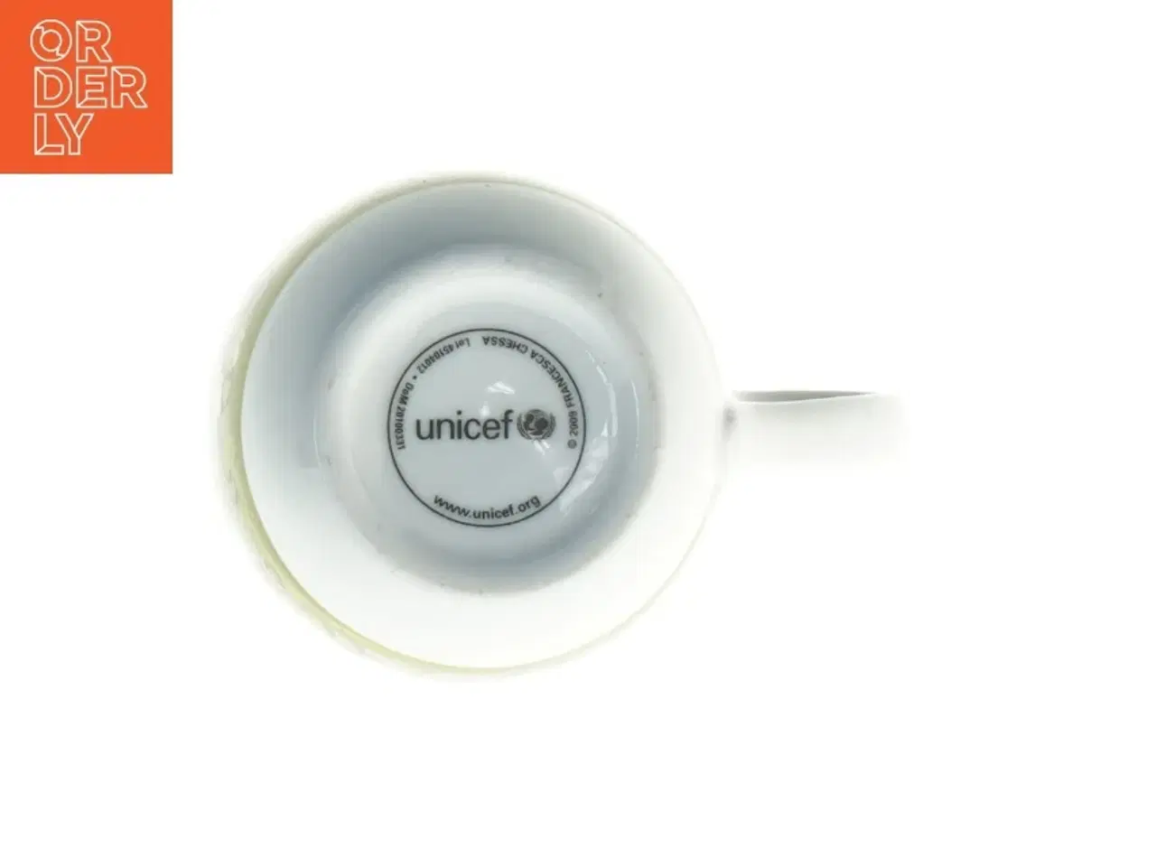 Billede 3 - Porcelænskrus med UNICEF motiv fra UNICEF (str. Ø. 8 cm længde. 10 cm)