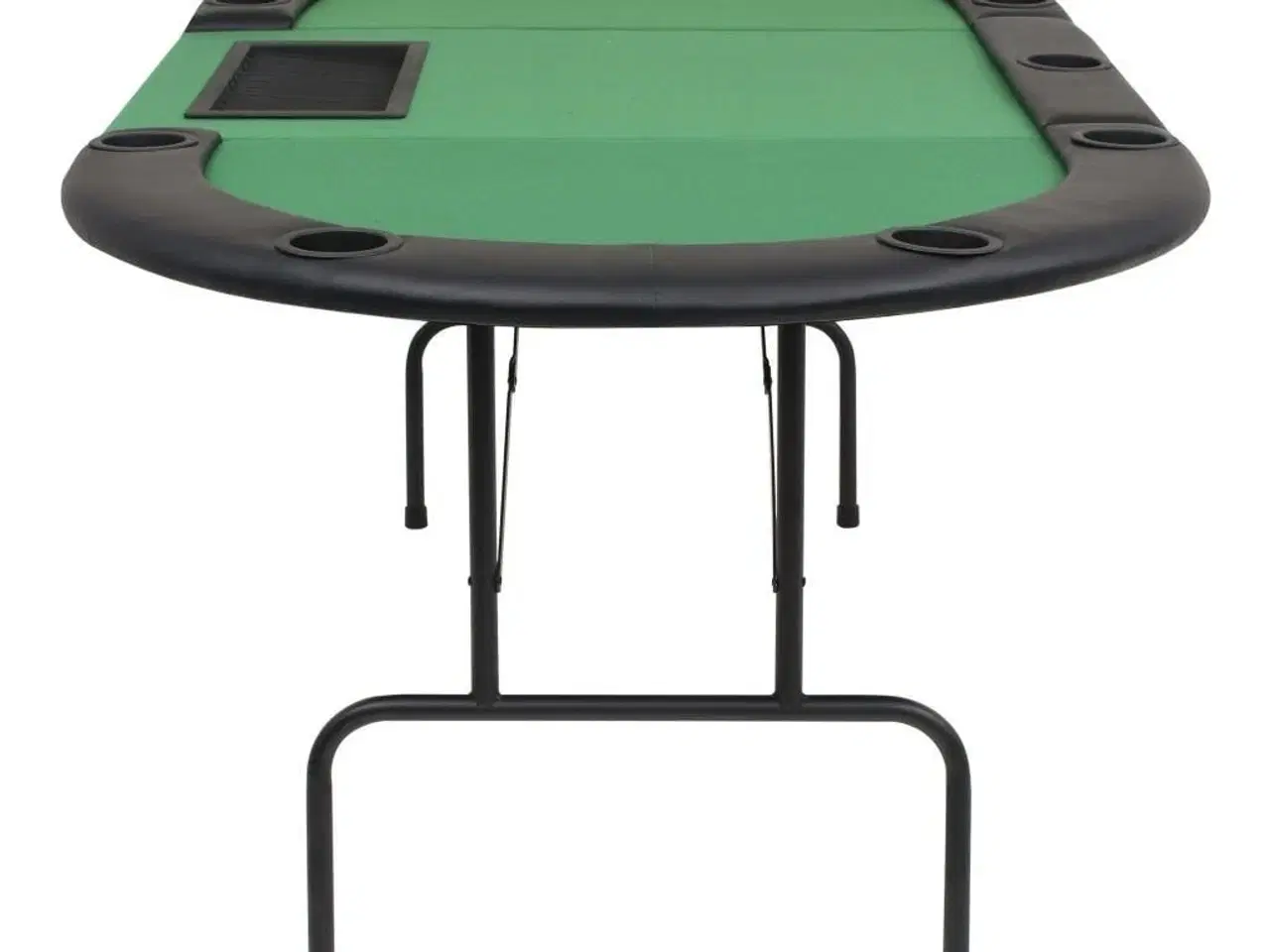 Billede 4 - Foldbart pokerbord til 9 spillere 3-fold oval grøn