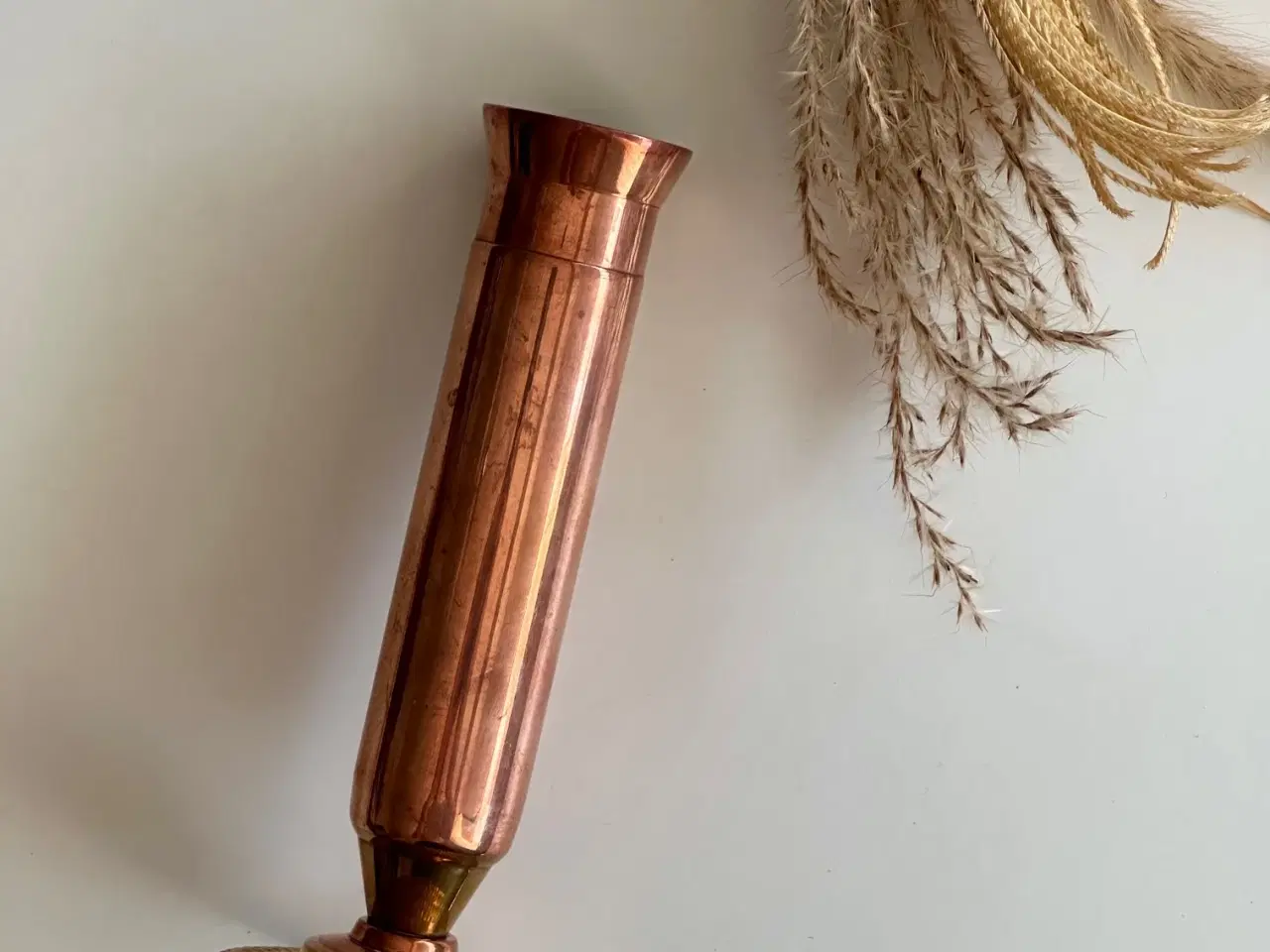 Billede 5 - Slank vase, kobber/messing