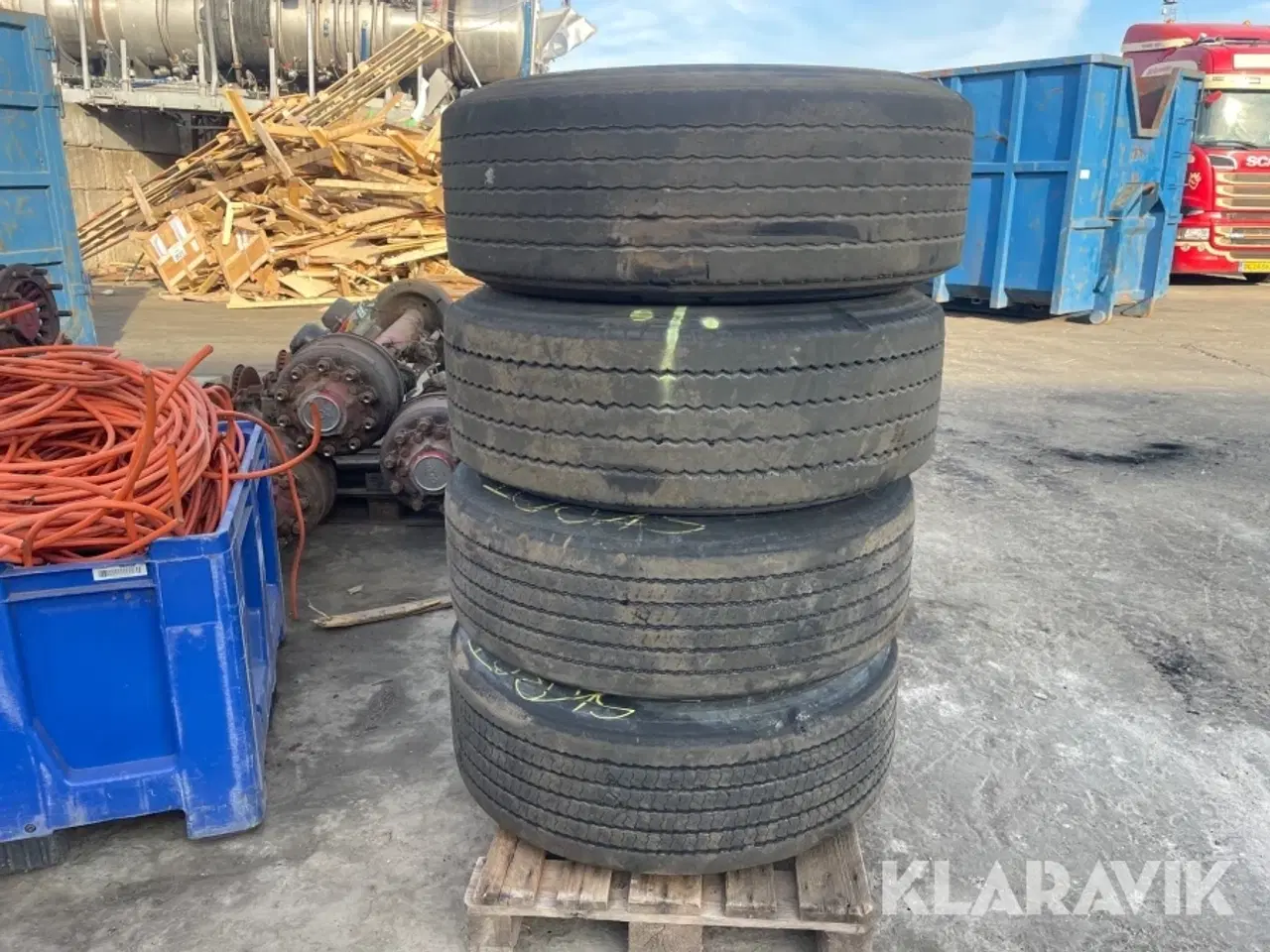Billede 4 - Lastbilsdæk Michelin 385/65R22.5 4 styk