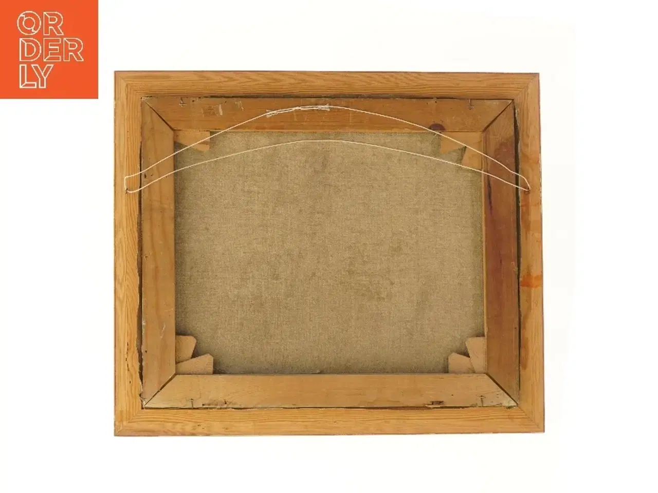 Billede 2 - Maleri af dansk landsby (str. 50x42 cm)