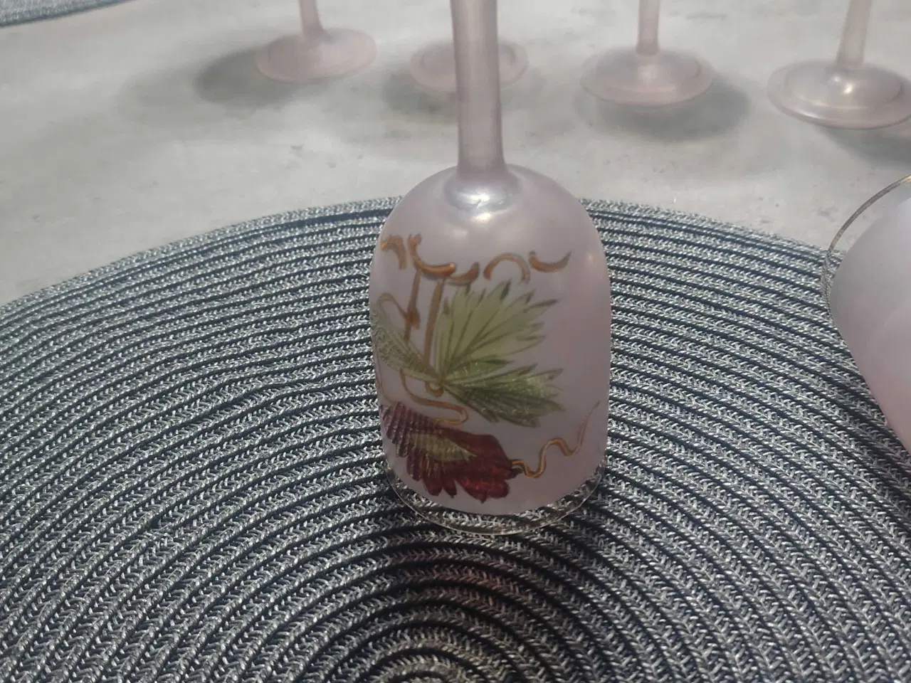 Billede 3 - 7 (8) utrolig flotte vintage "bohemian" glas
