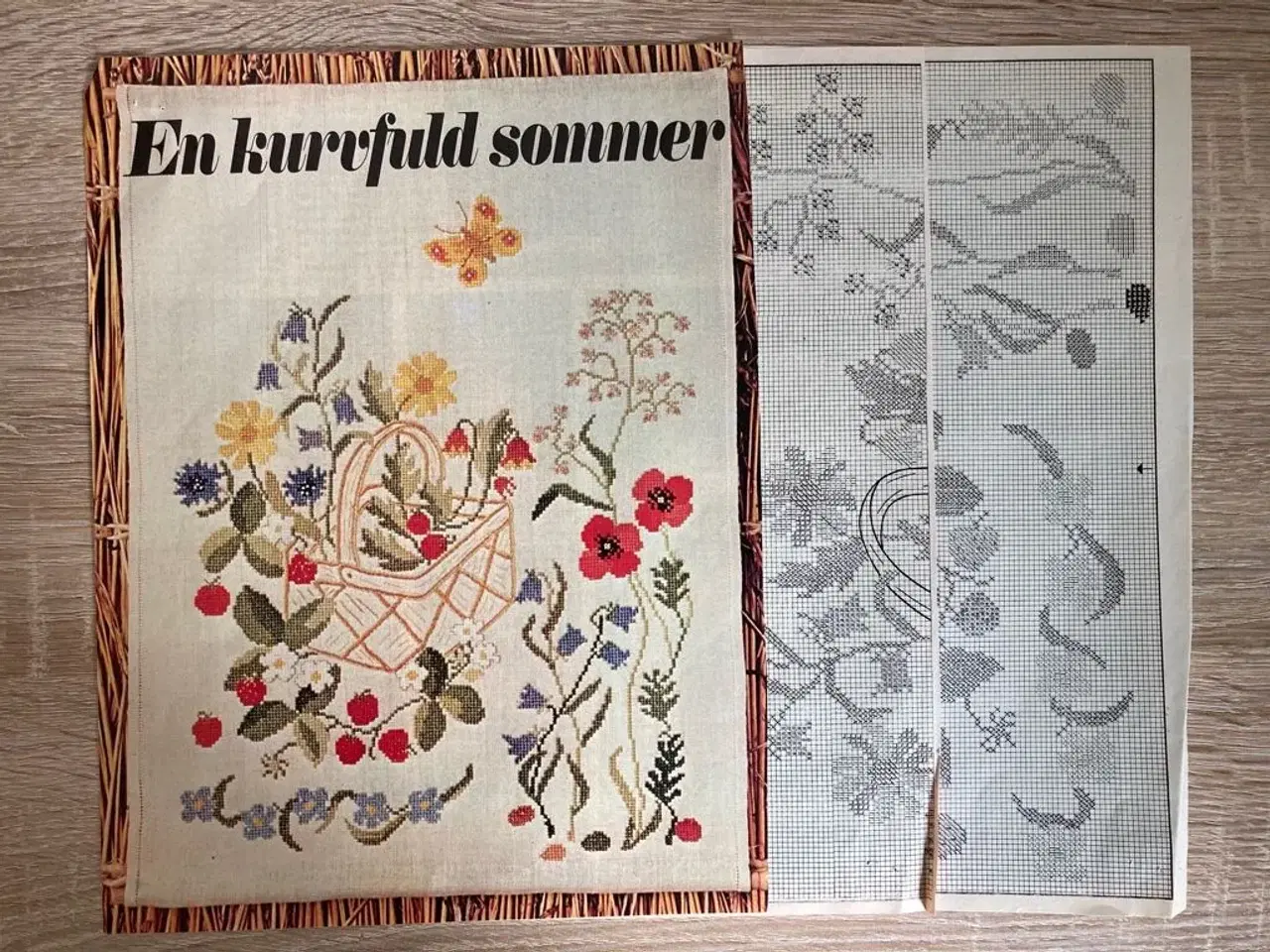 Billede 1 - Broderimønster: En kurvfuld sommer