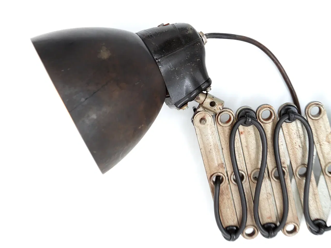 Billede 6 - Gammel Østtysk Bauhaus stil sakse værkstedslampe