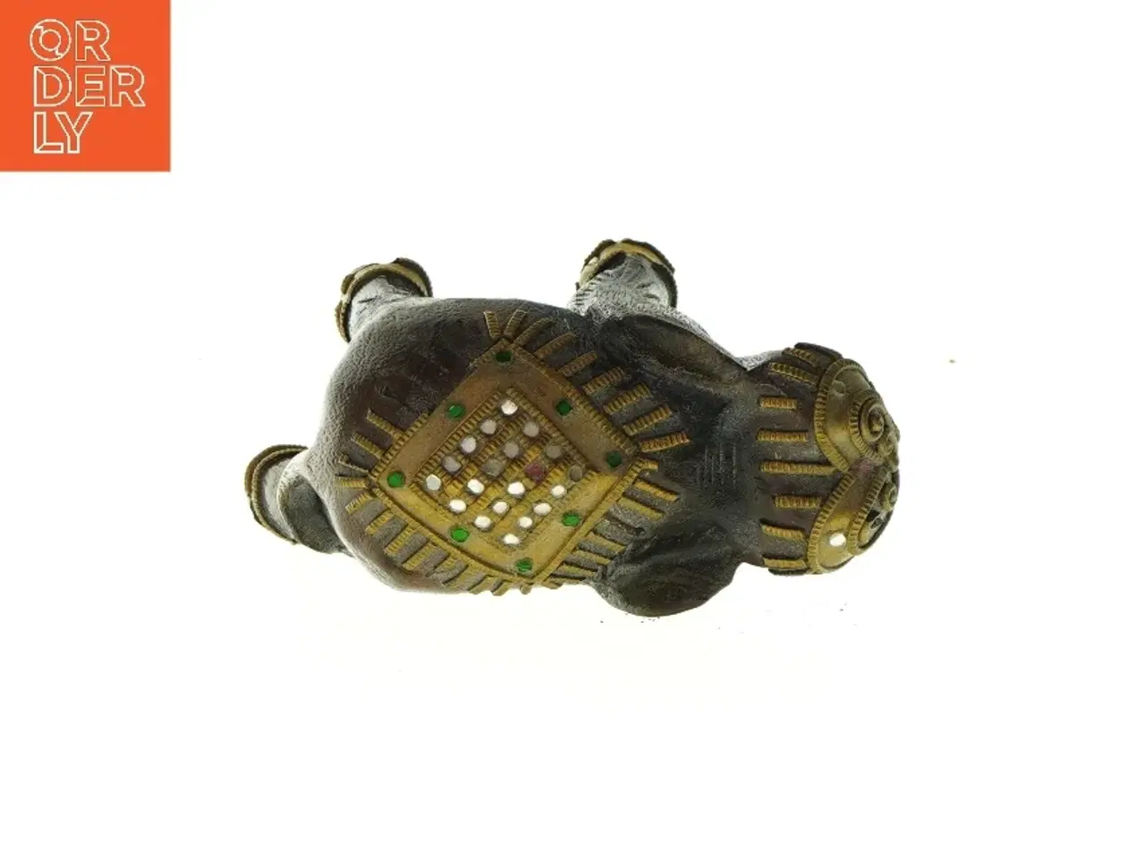 Billede 3 - Dekorativ elefantfigur(str. LBH:18x9x16,5cm)