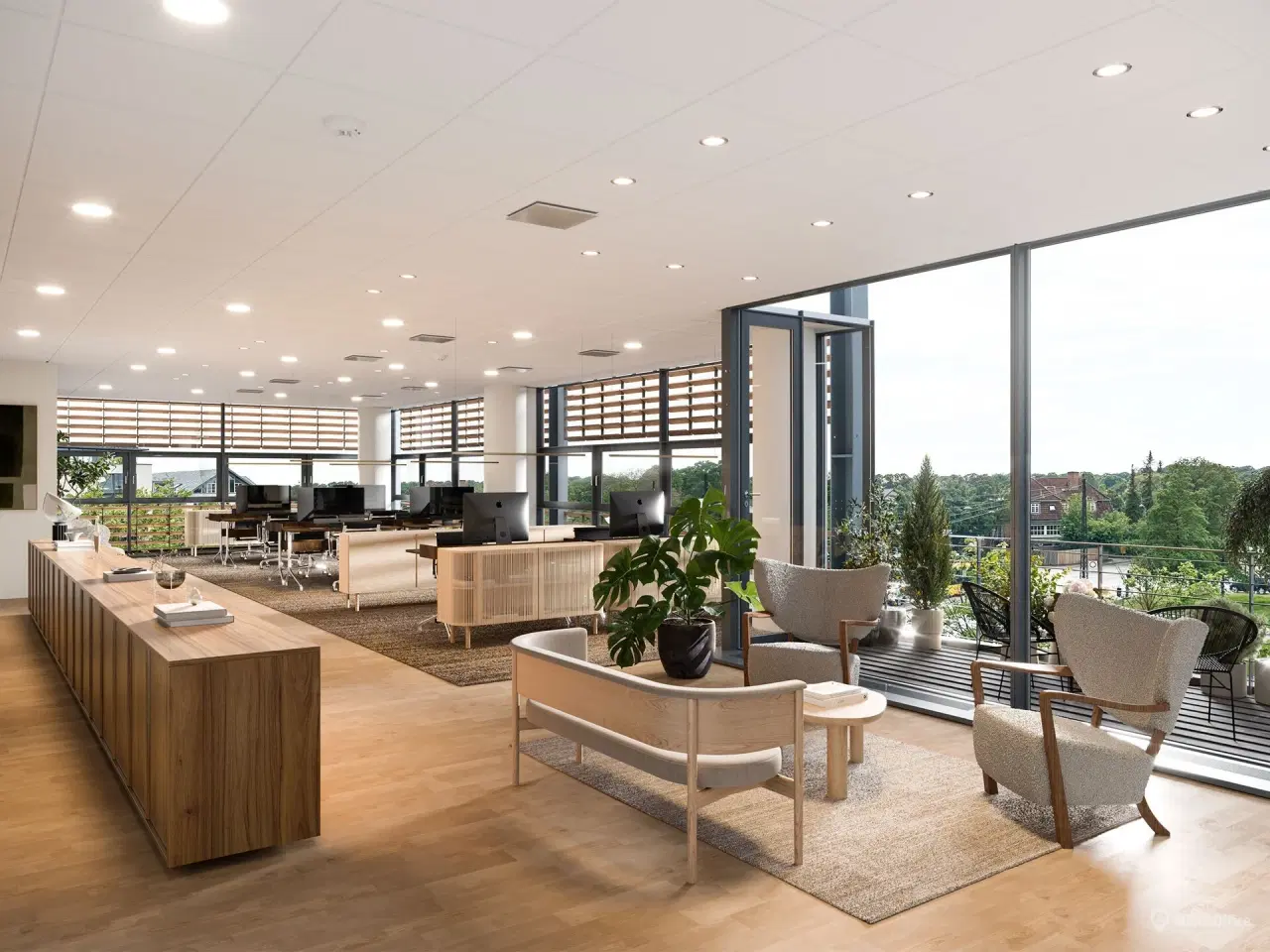 Billede 1 - Lyst og præsentabelt kontor med udsigt til Tuborg Havn