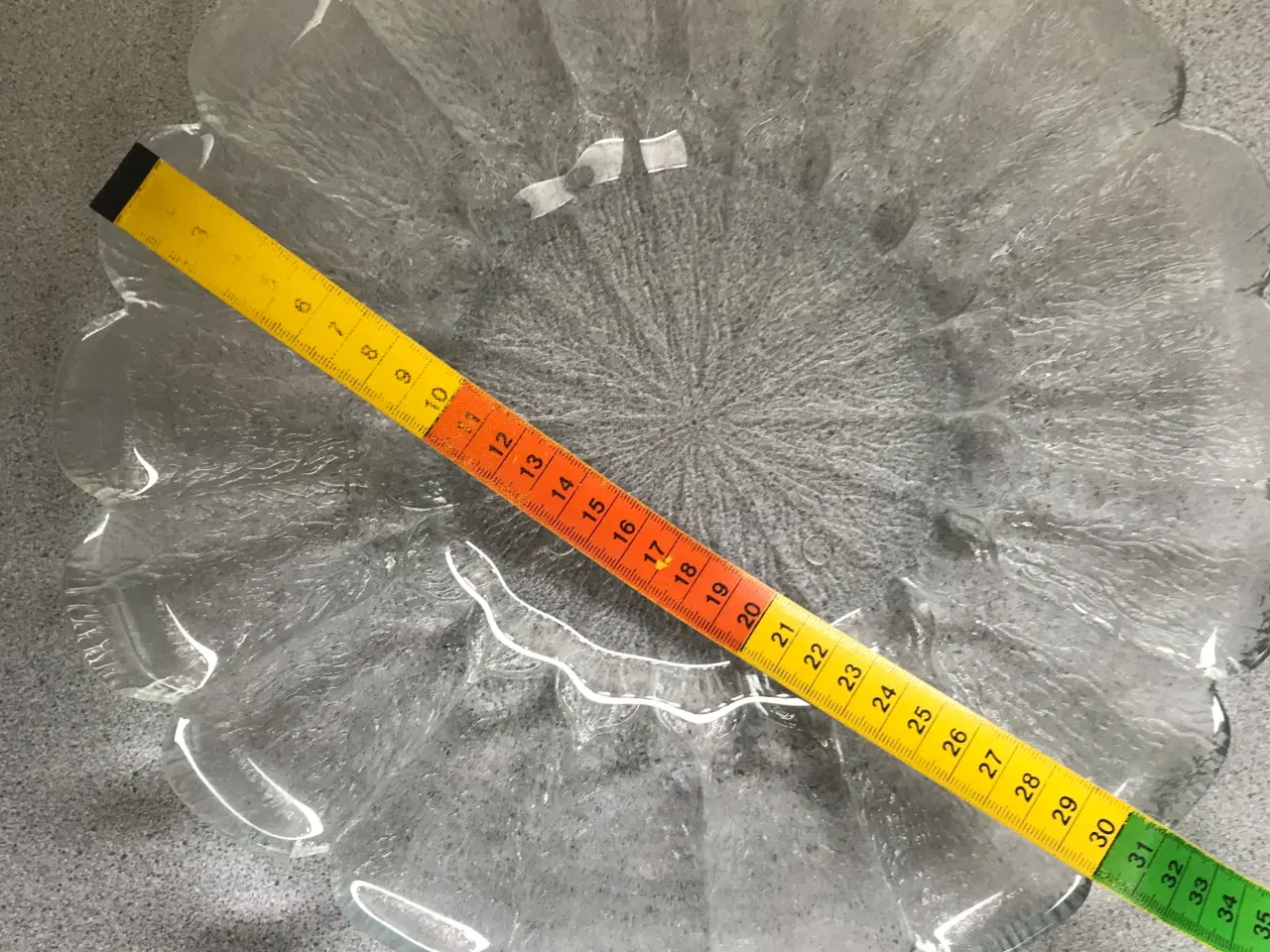 Billede 2 - Glas fad fra Holmegaard 