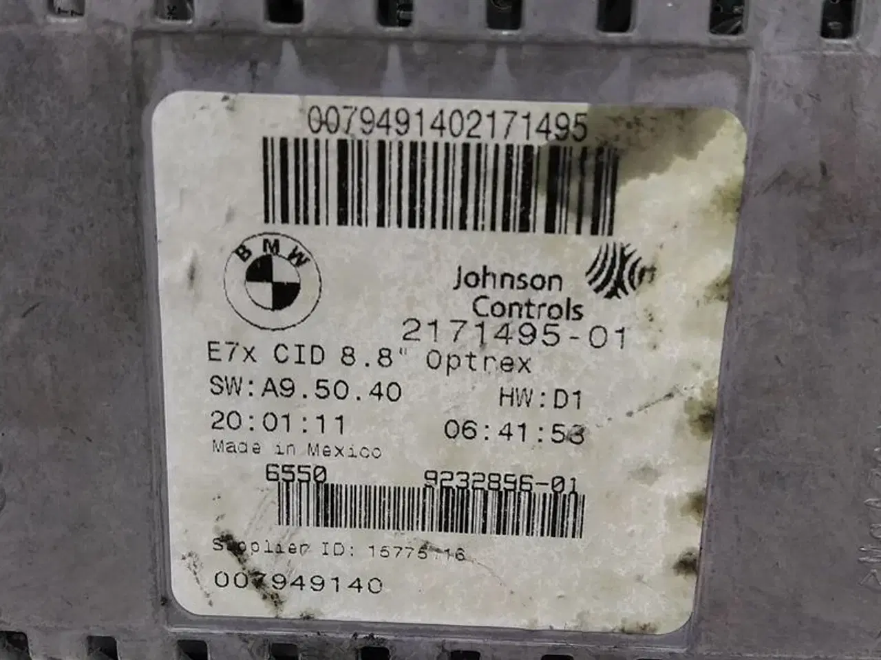 Billede 3 - Bordmonitor 8,8" R21123 BMW X5 (E70) X6 (E71) X6 (E72 Hyb) X5LCI (E70)