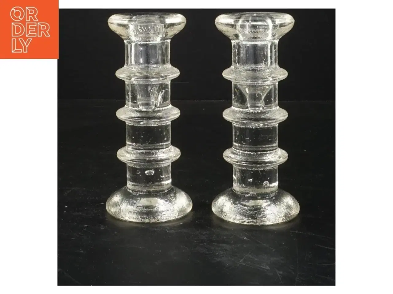 Billede 1 - Glaslysestager (str. 15 cm)
