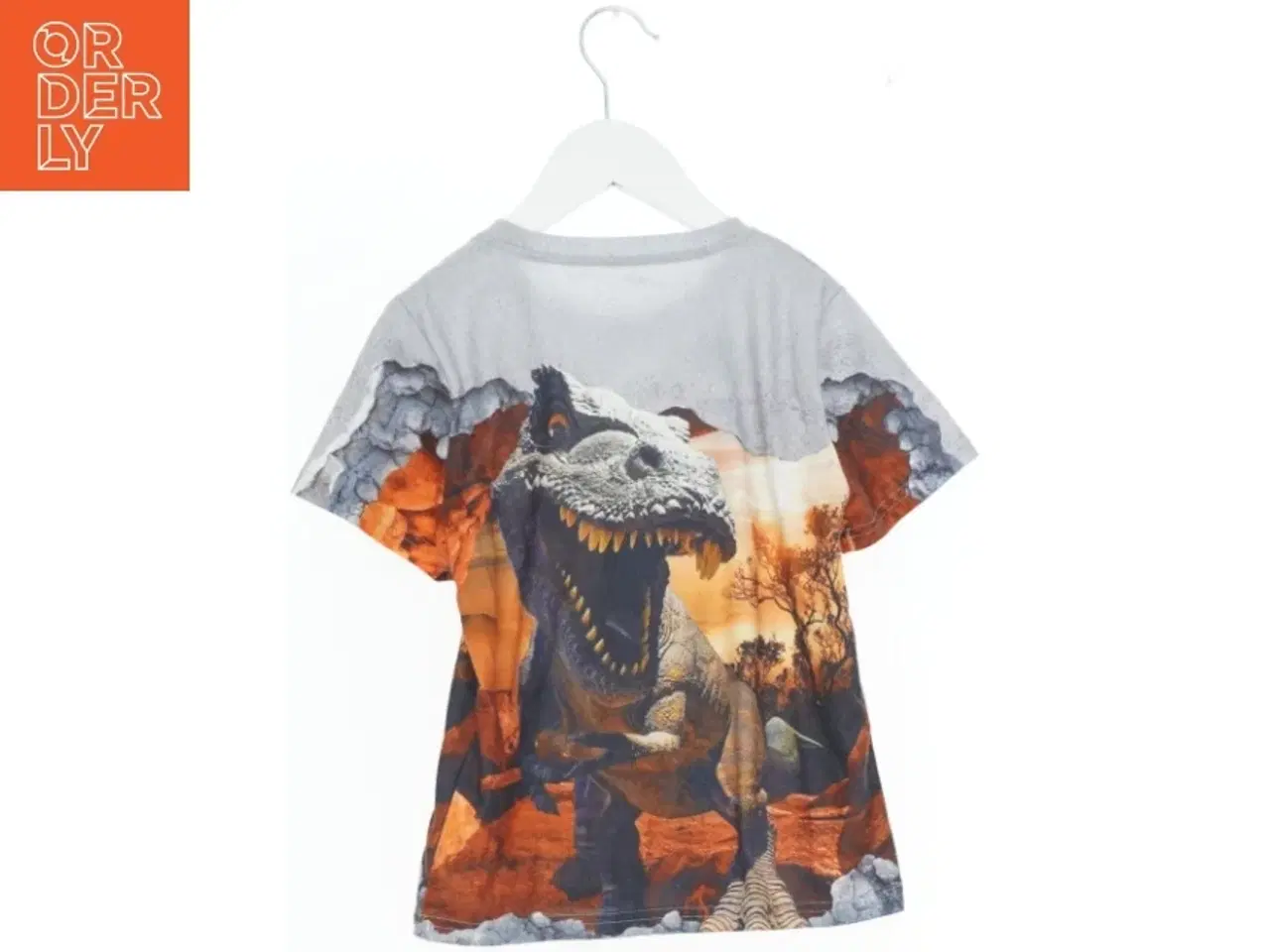 Billede 2 - T-shirt med dinosaur motiv (str. 116)