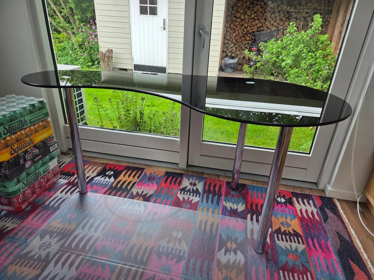 Billede 3 - Flot anderledes glasbord
