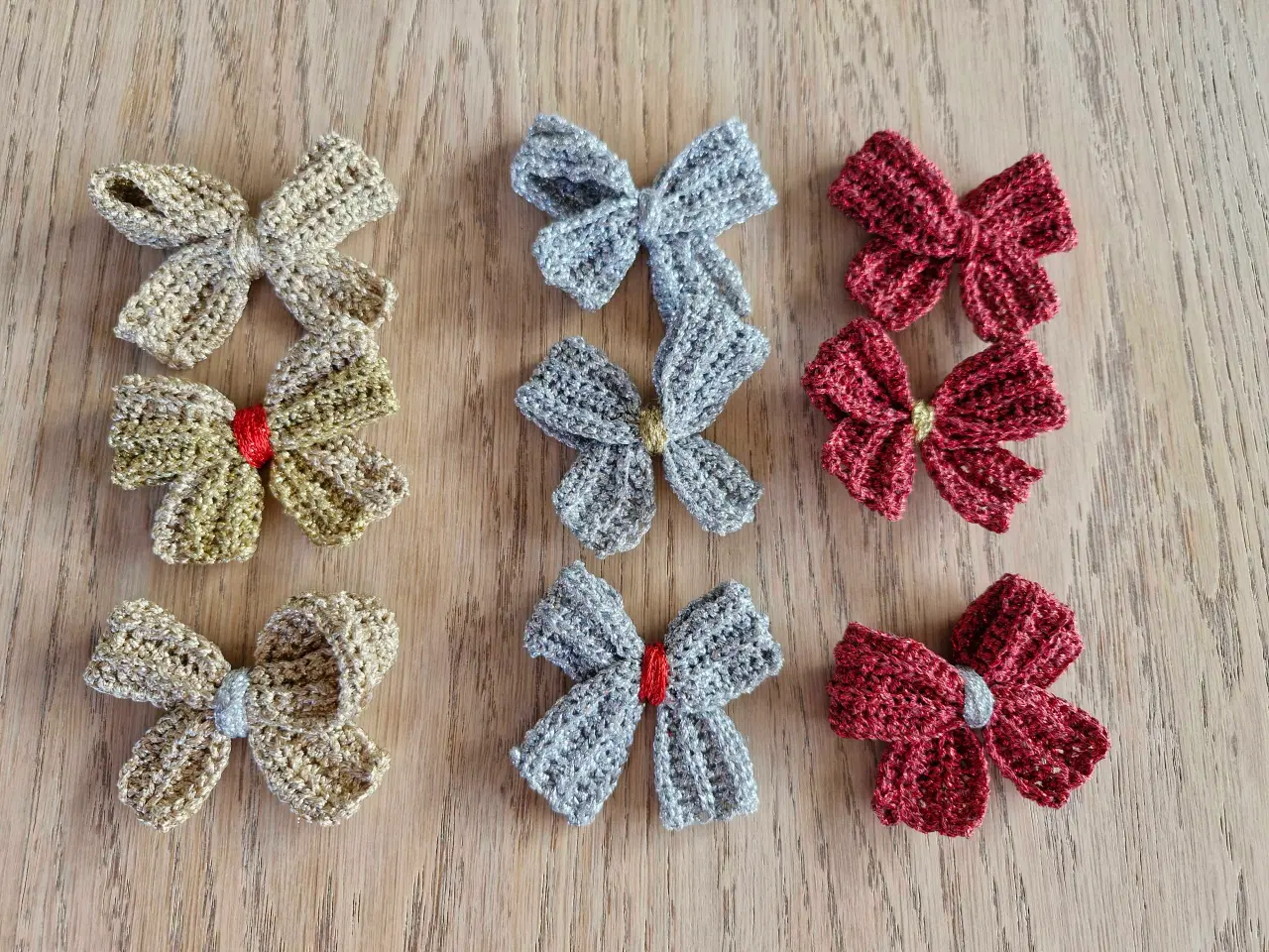 Billede 2 - Sløjfer I Lurex Handmade 