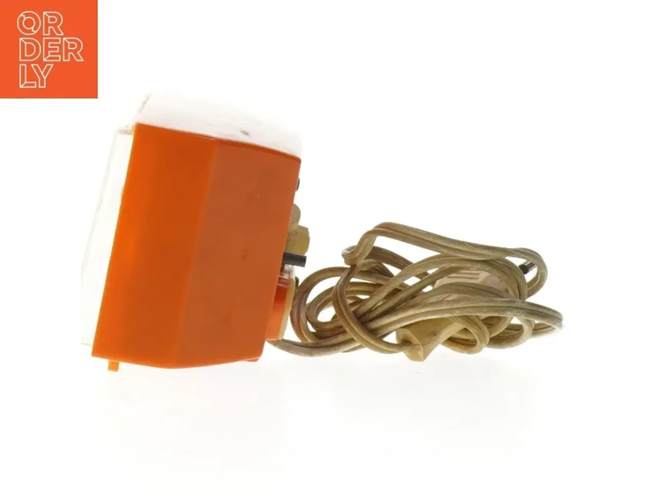 Billede 4 - Vintage orange Vækkeur fra Metamec (str. 14x8x6 cm)