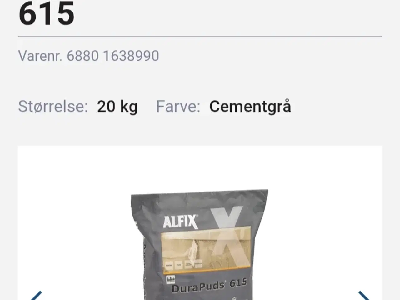 Billede 1 - Durapuds 615 