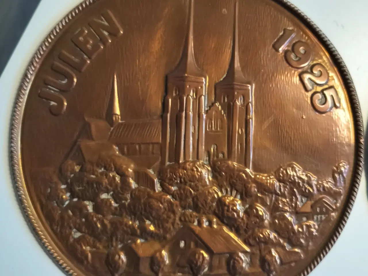 Billede 2 - Juleplatter kobber platter med patina