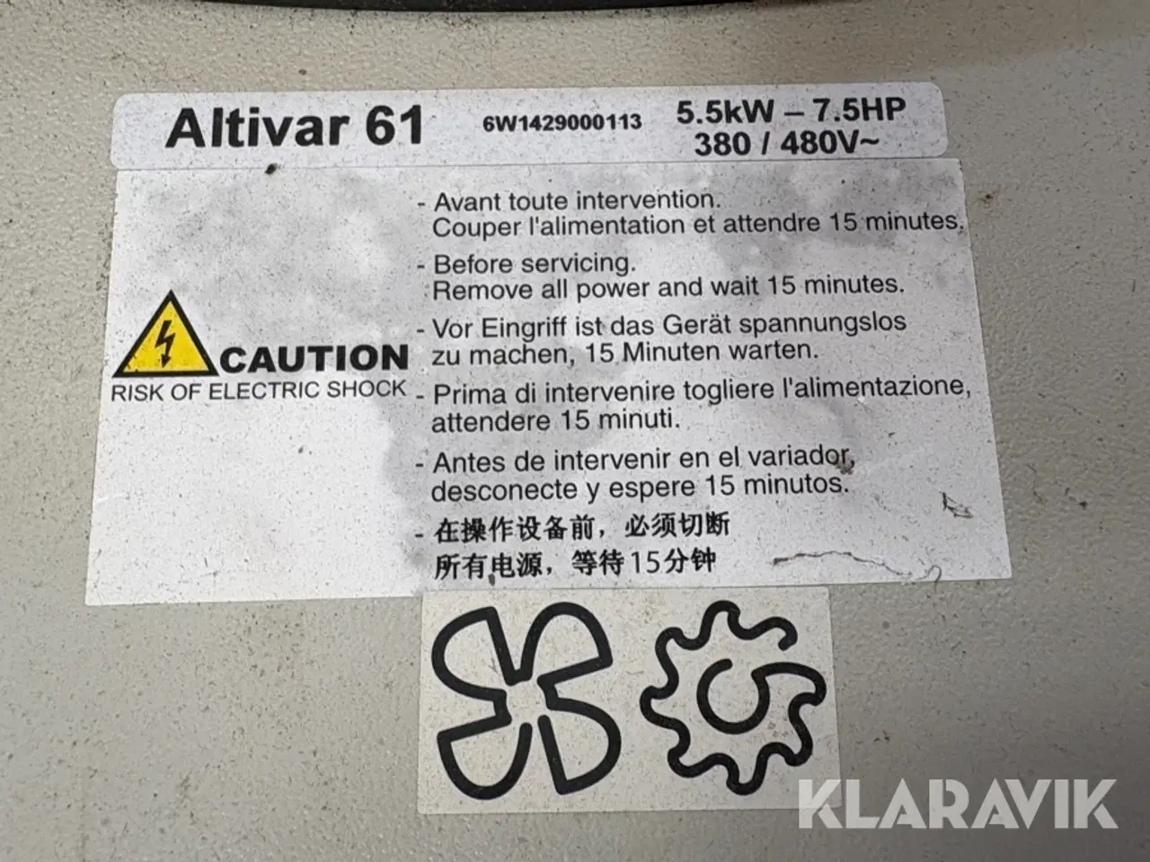 Billede 9 - Frekvensomformer Schneider Electric 5,5 kilowatt 4 styk