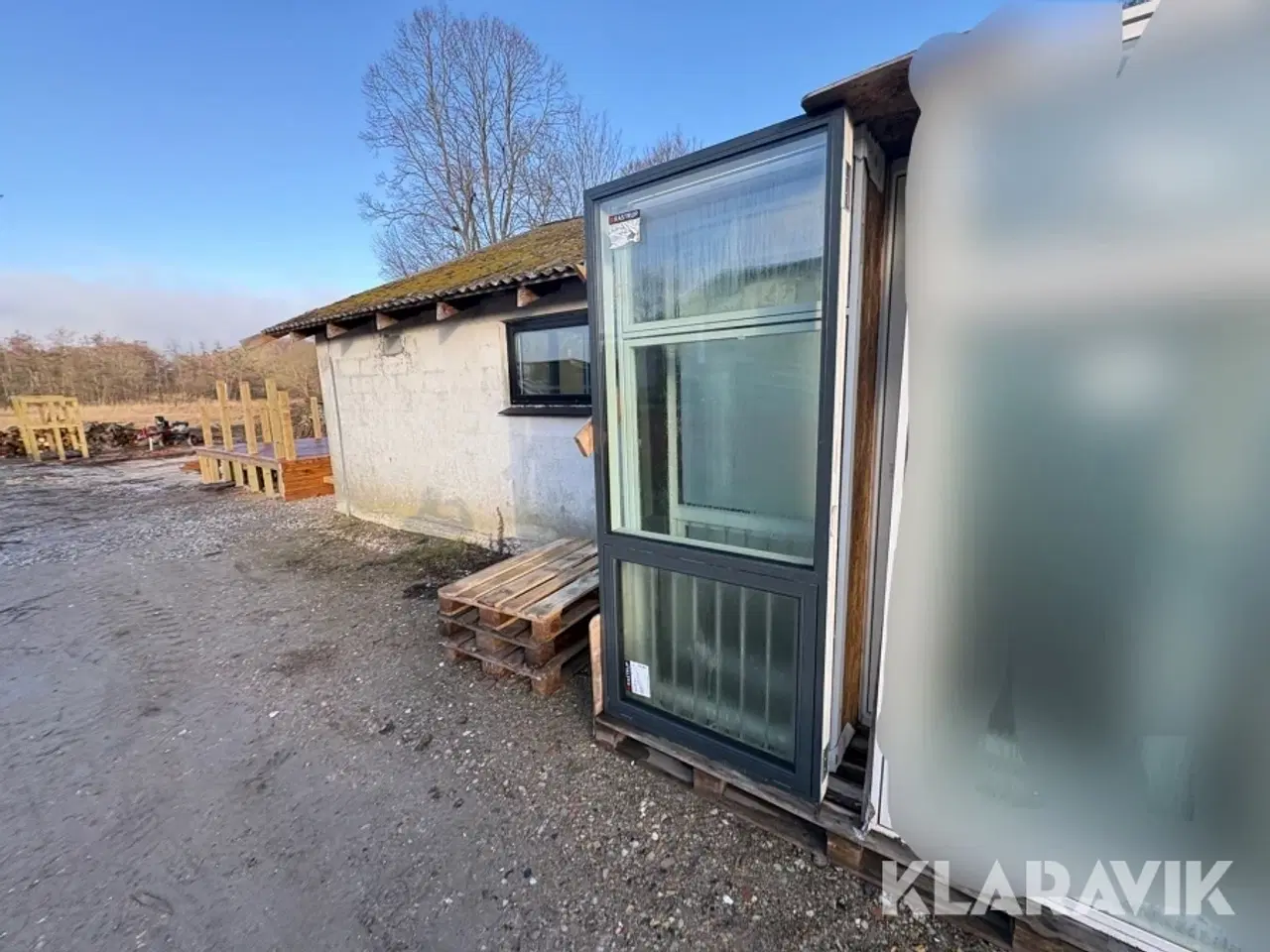 Billede 1 - Glasparti med vindue Kastrup 220x95 cm 1 styk - 3 lags