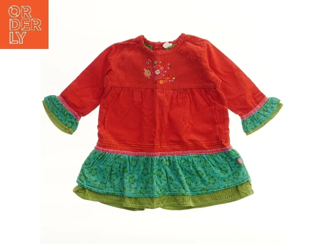 Billede 1 - Børnekjole med blomsterbroderi fra Me Too (str. 80)