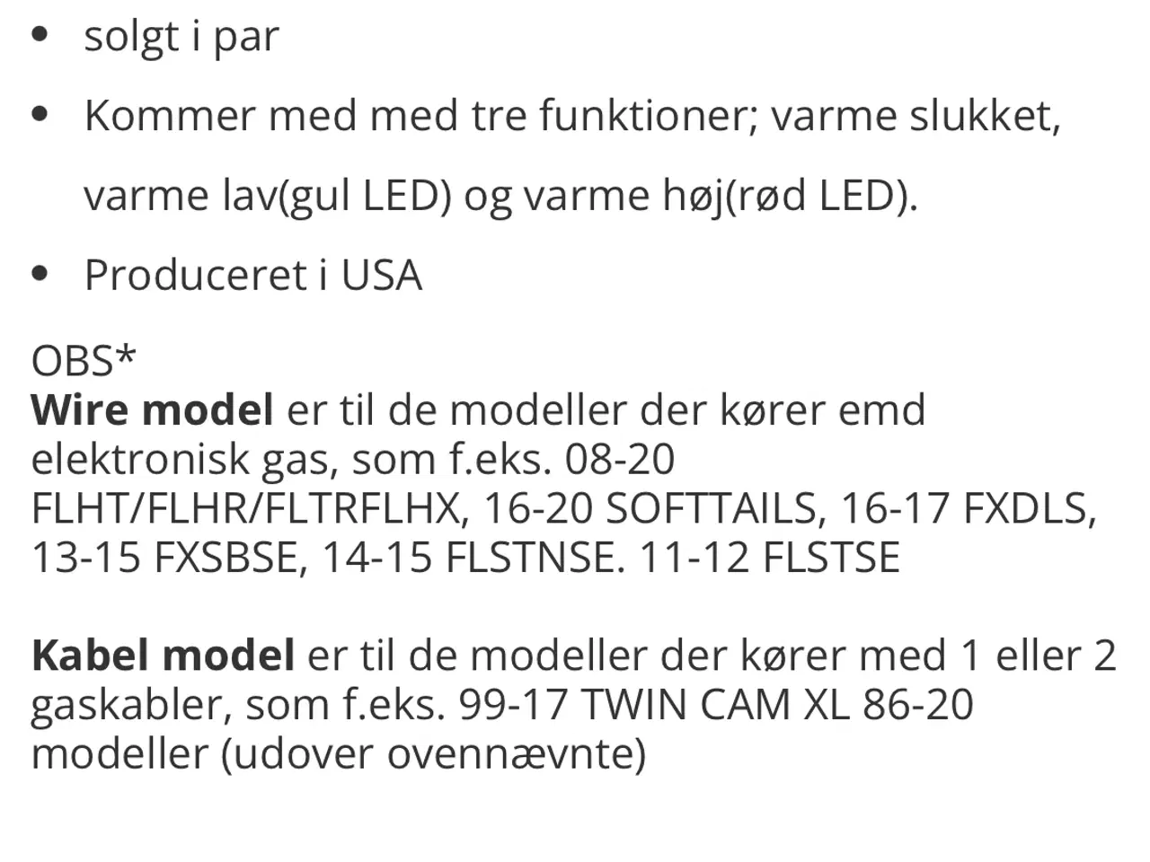 Billede 4 - Varmehåndtag til Harley-Davidson