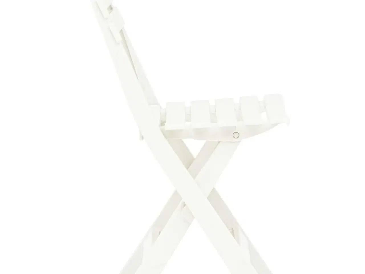 Billede 5 - Foldbare havestole 2 stk. plastik hvid