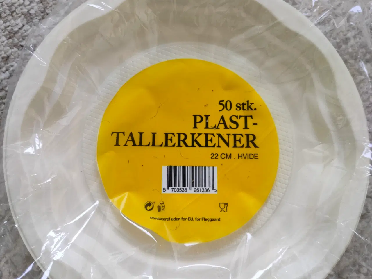 Billede 1 - plastikplader 50 stk tallerken 