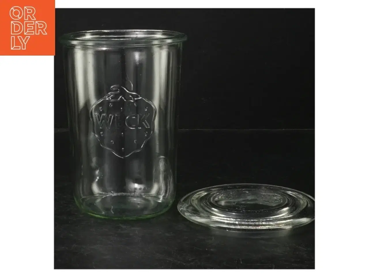 Billede 2 - WECK glasbeholder med låg fra Weck (str. Ø. 11 cm. længde, 15 cm)