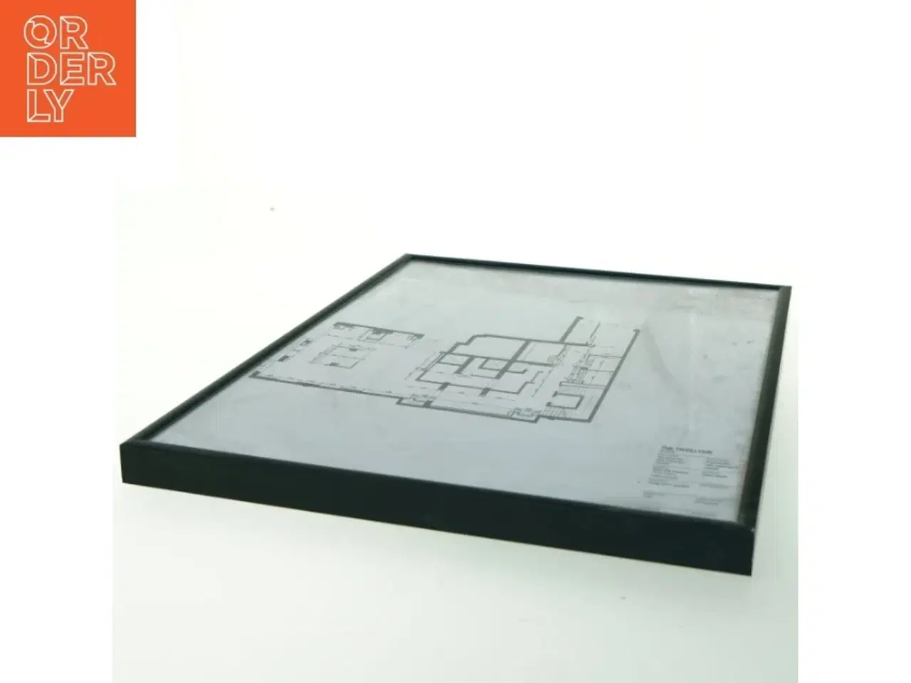 Billede 4 - Indrammet plantegning (str. 41x31 cm)