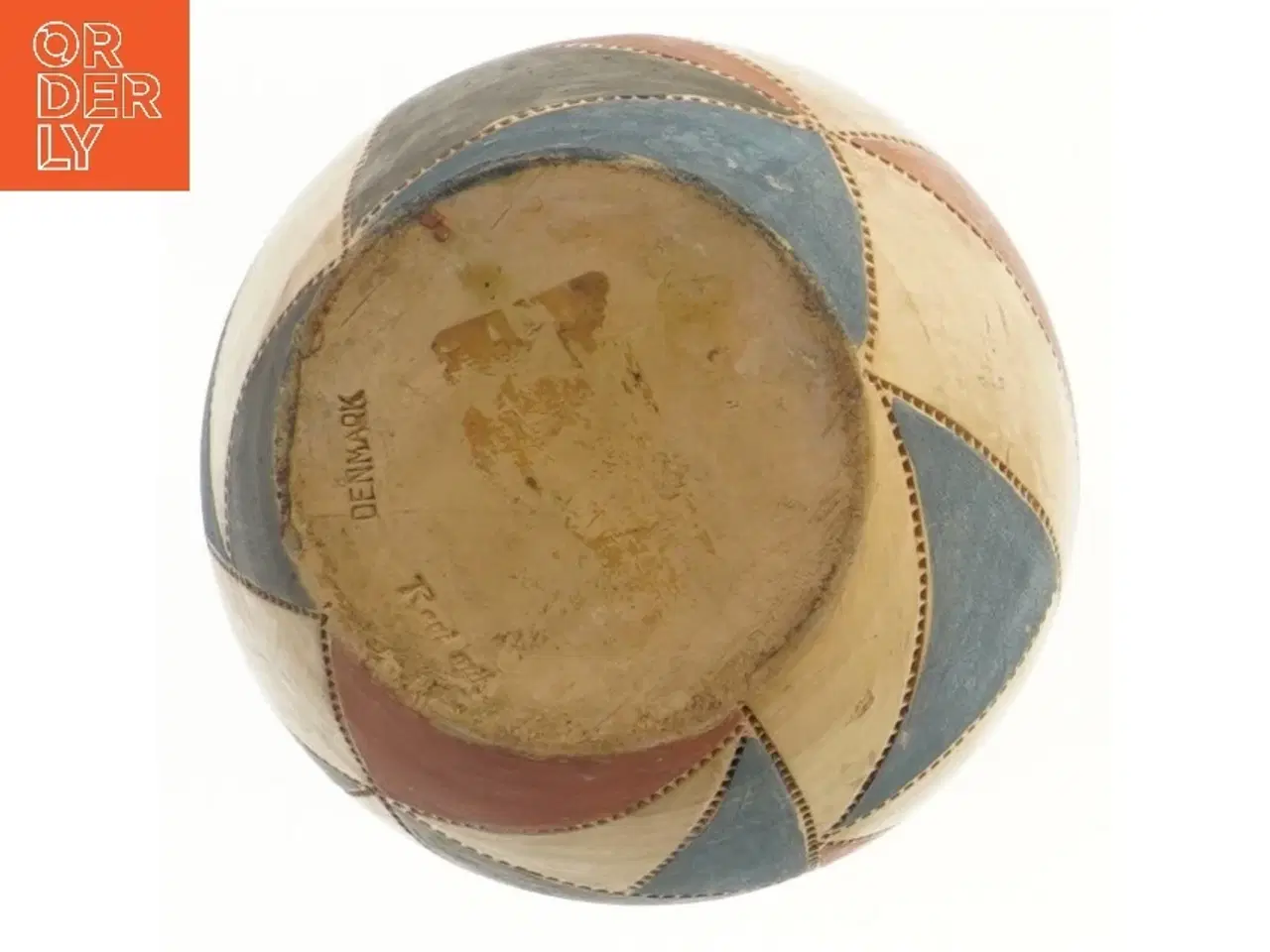 Billede 2 - Dekorativ vase med mønster (str. Ø 11,5x15 cm)