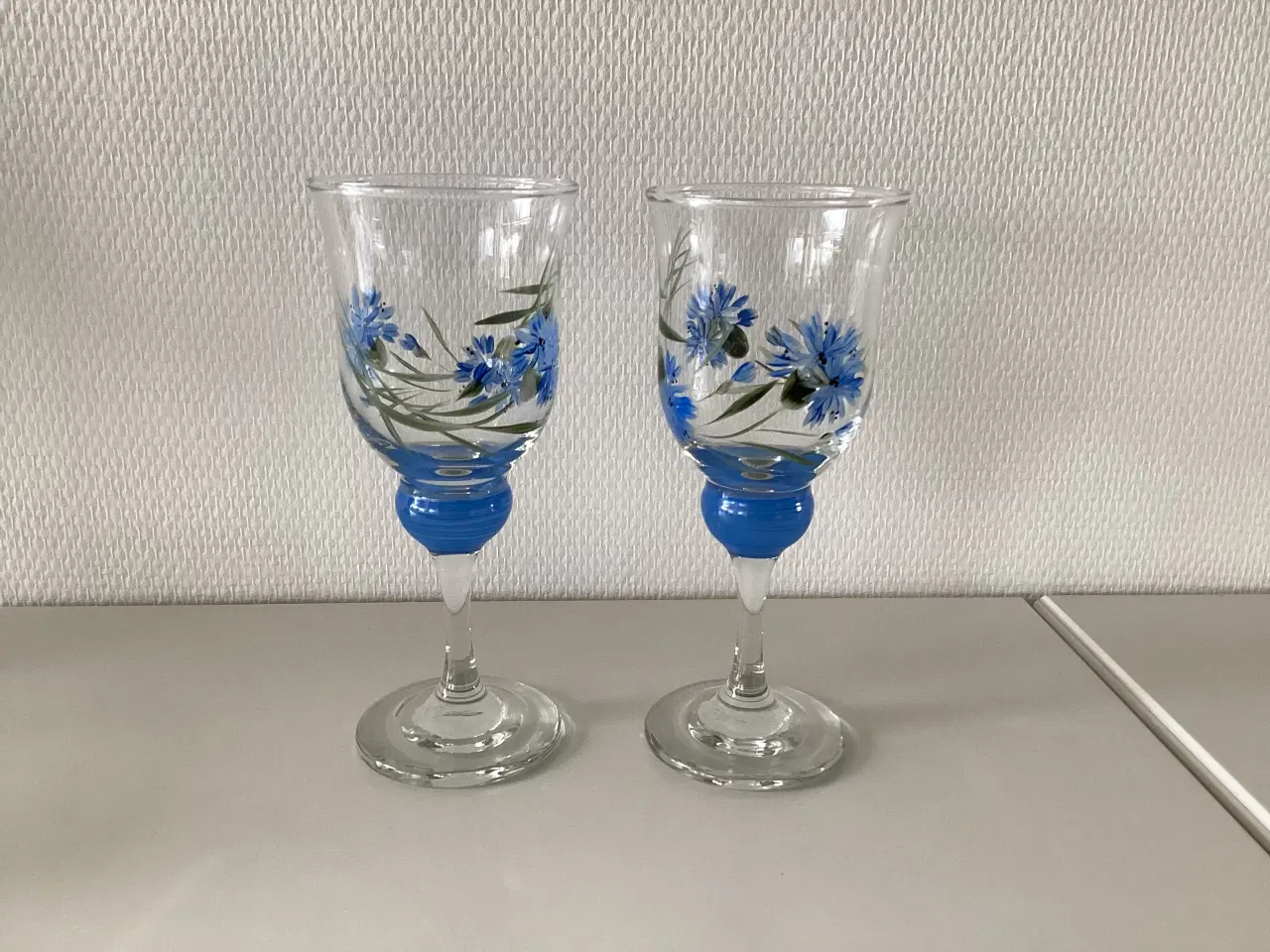 Billede 1 - Smukke glas Fyrfadsstager