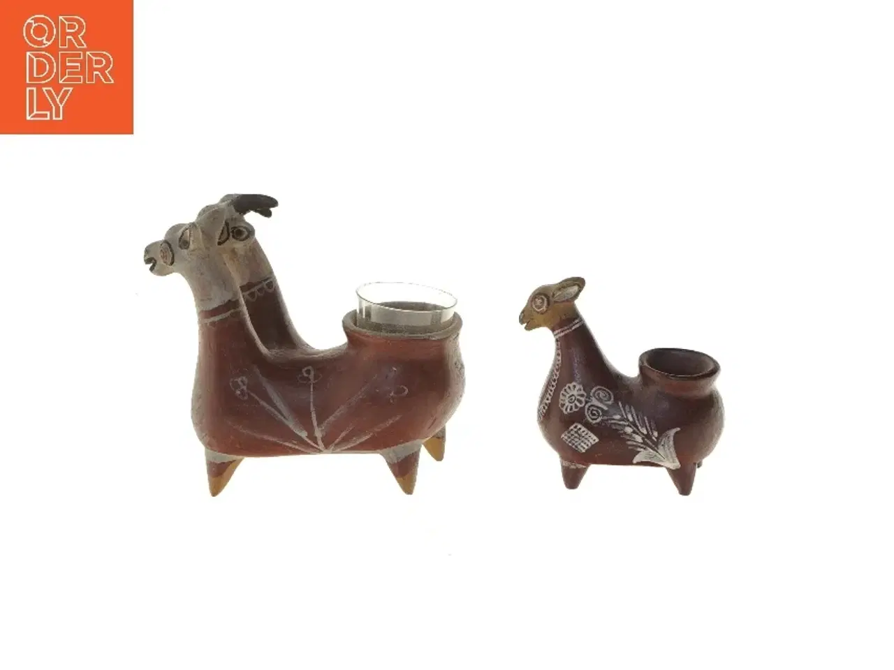 Billede 4 - Dekorative lamastager (str. 14,5x12x7 og 9,5x10x3,5 cm)