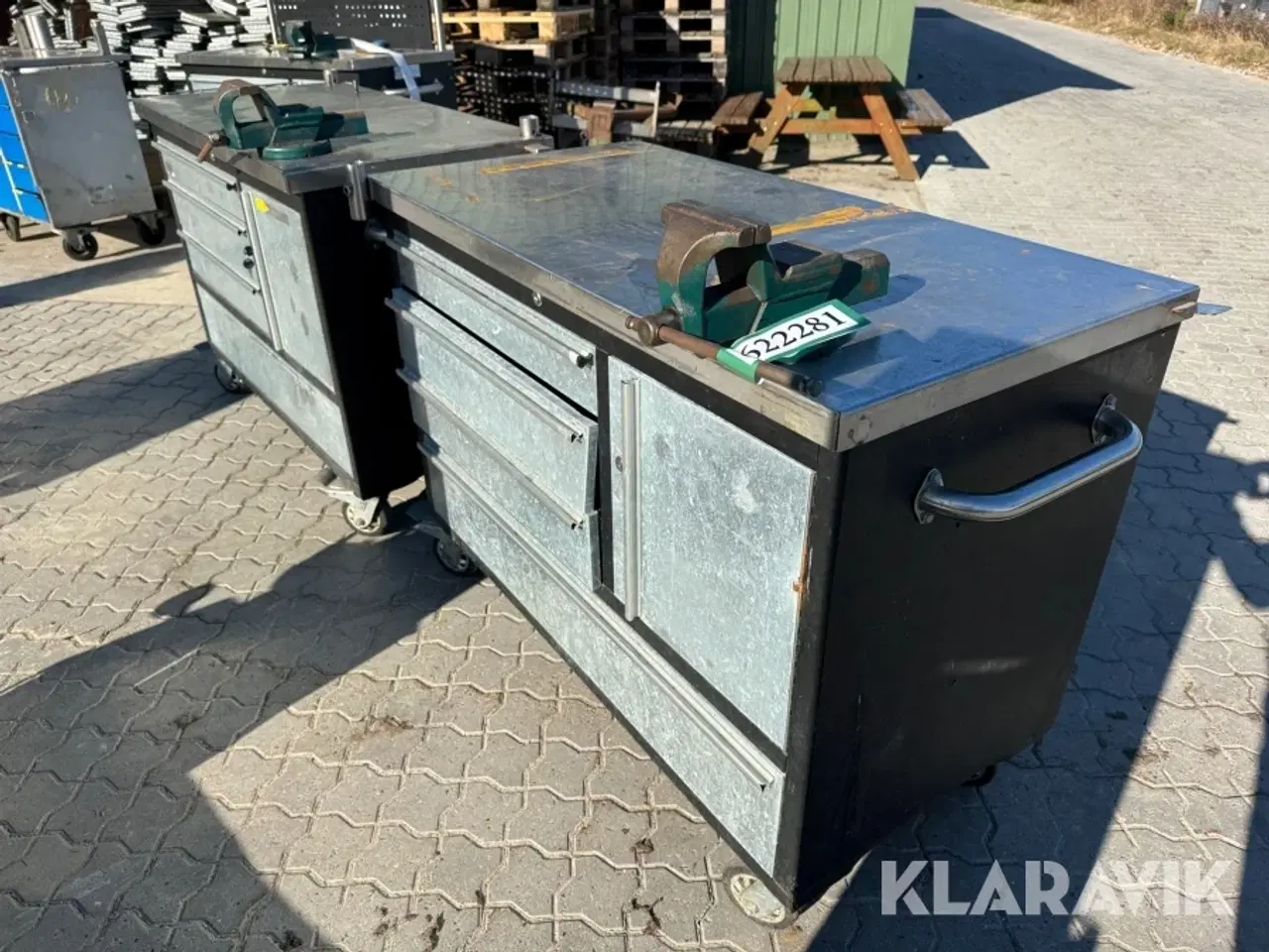 Billede 1 - Værksteds bord på hjul