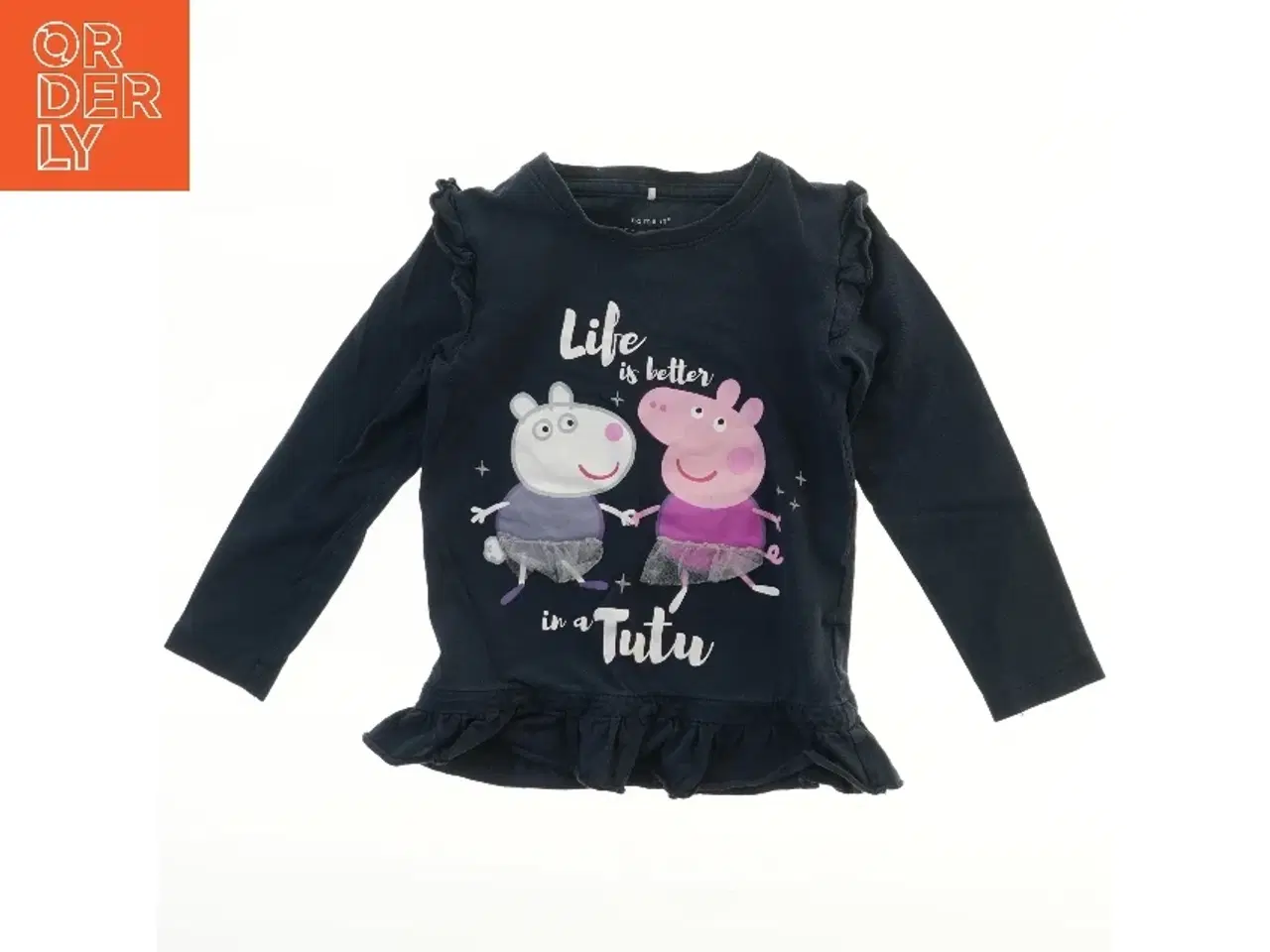 Billede 1 - Langærmet bluse med tryk fra Name It (str. 98)