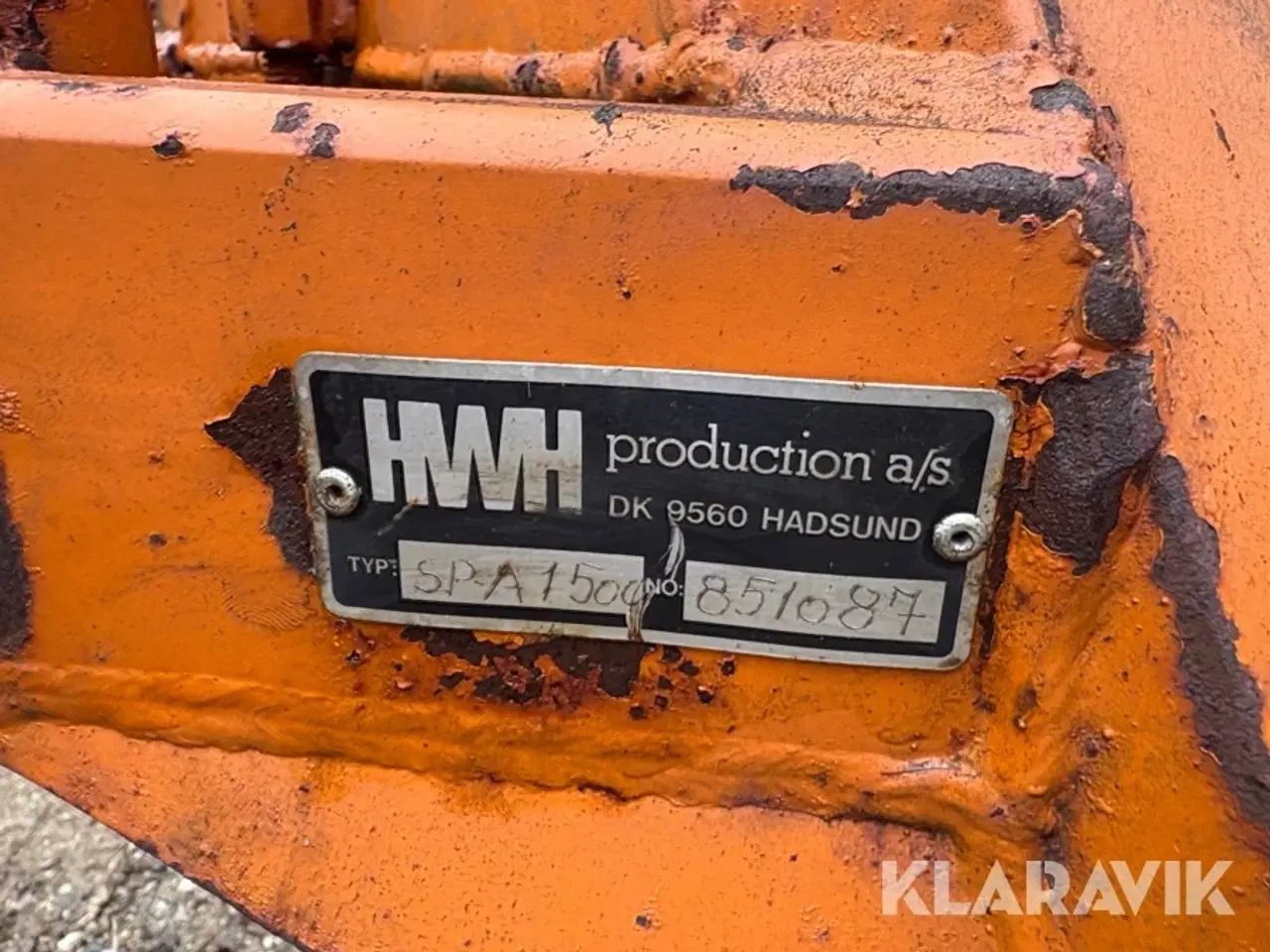 Billede 5 - Dozerblad HWH SPA1500 kipbart med hydraulisk sving