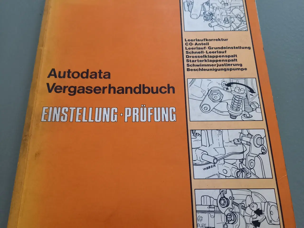 Billede 1 - Indstillingskatalog, Autodata 1980/81