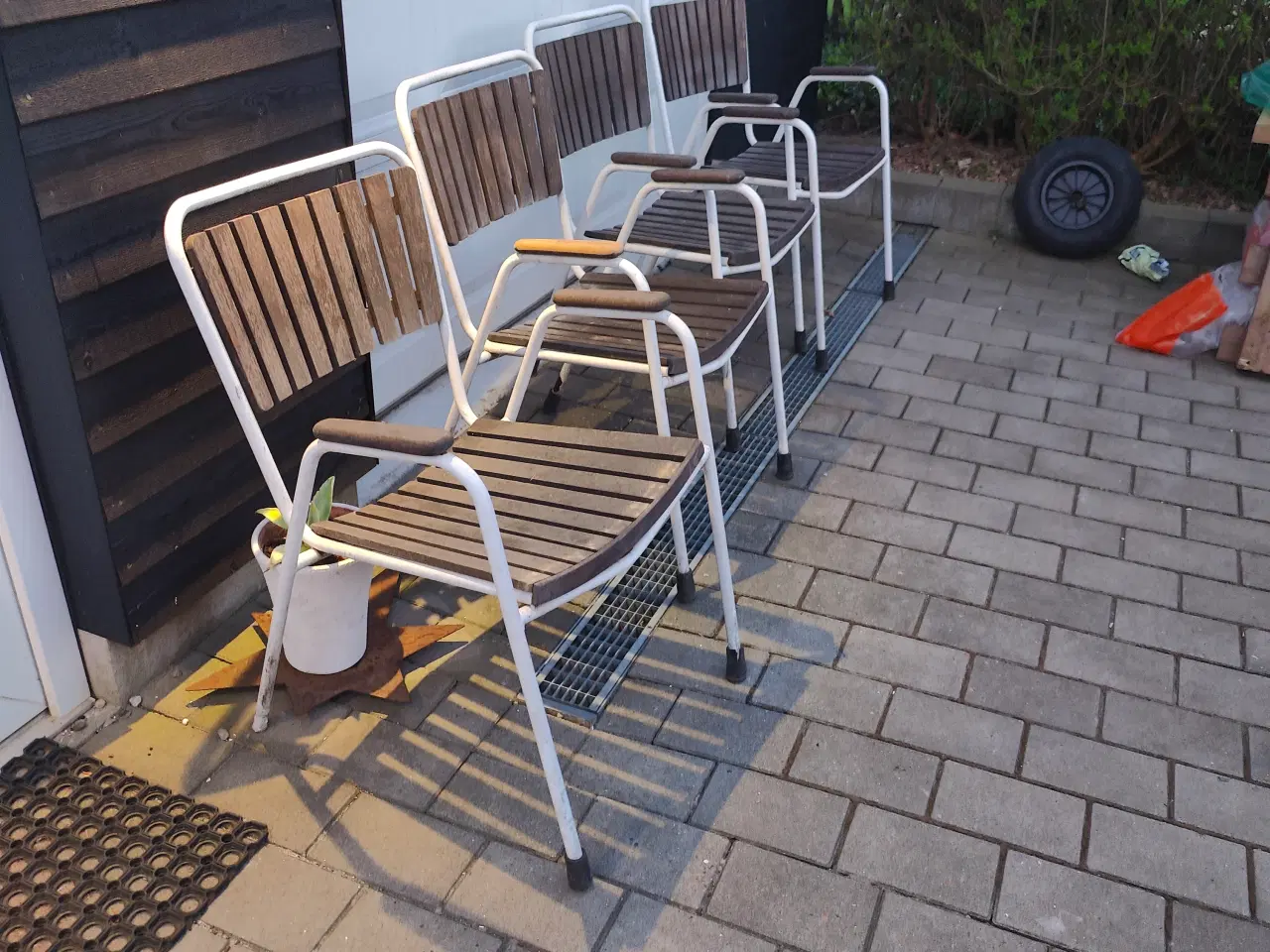 Billede 3 - 4 fine Marguerite havestole i teak – Dansk design.