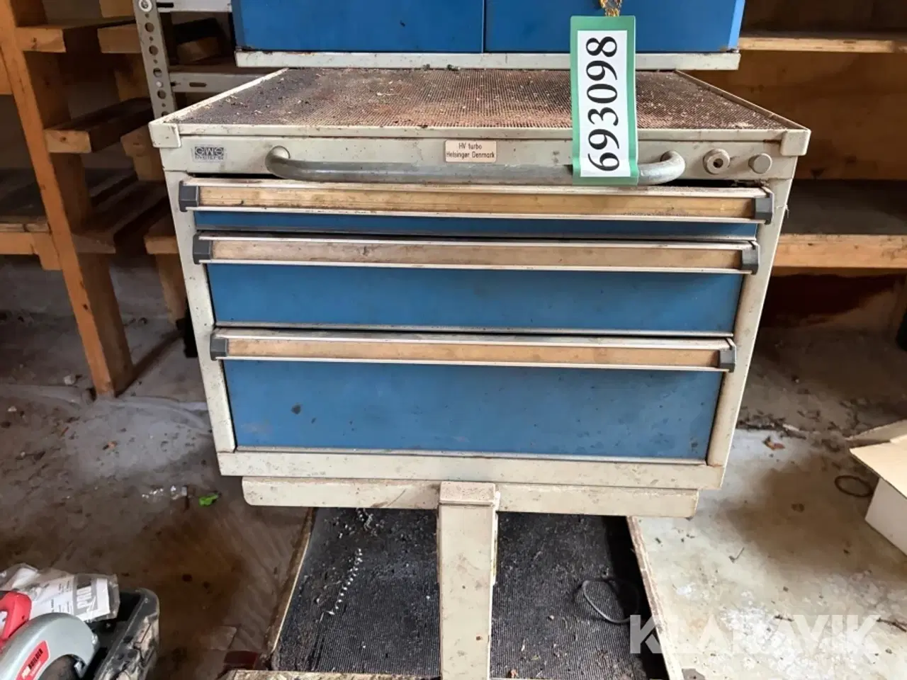 Billede 8 - Værkstedsvogn - med skuffer og overskab