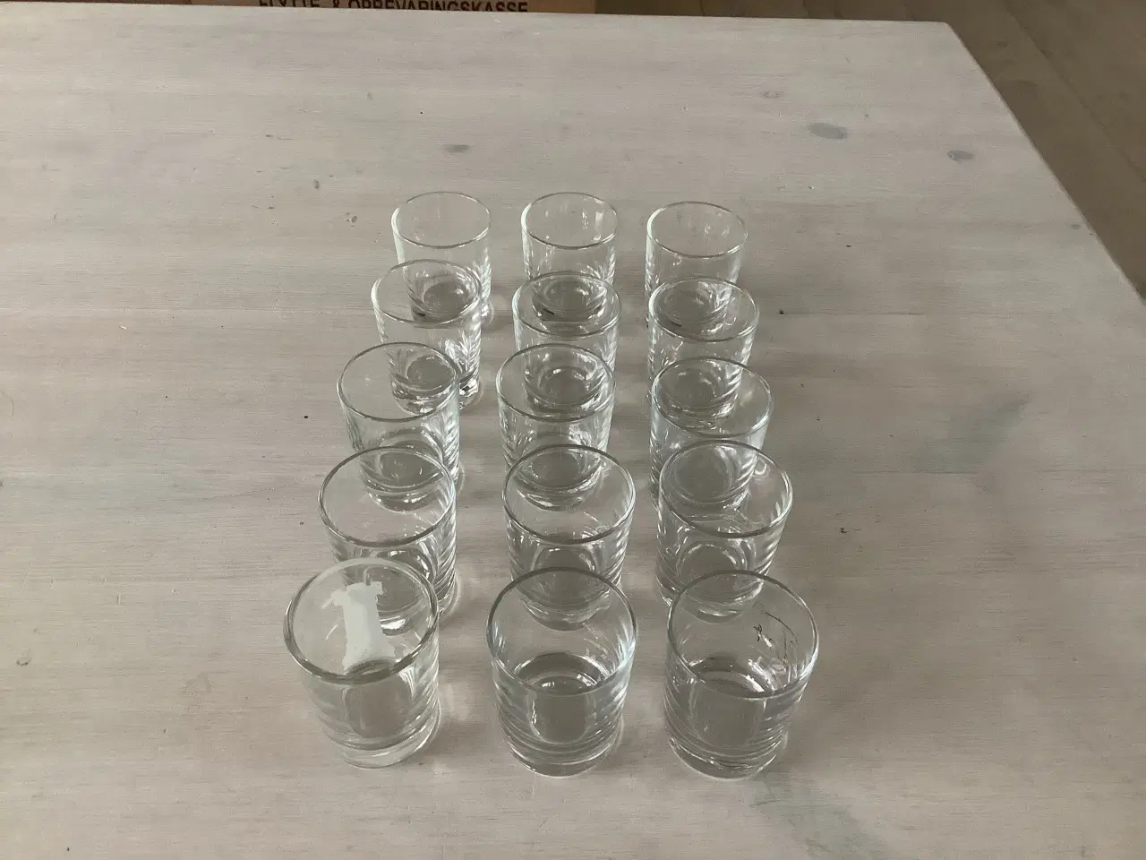 Billede 1 - 15 små retro snapseglas fra 1970er.