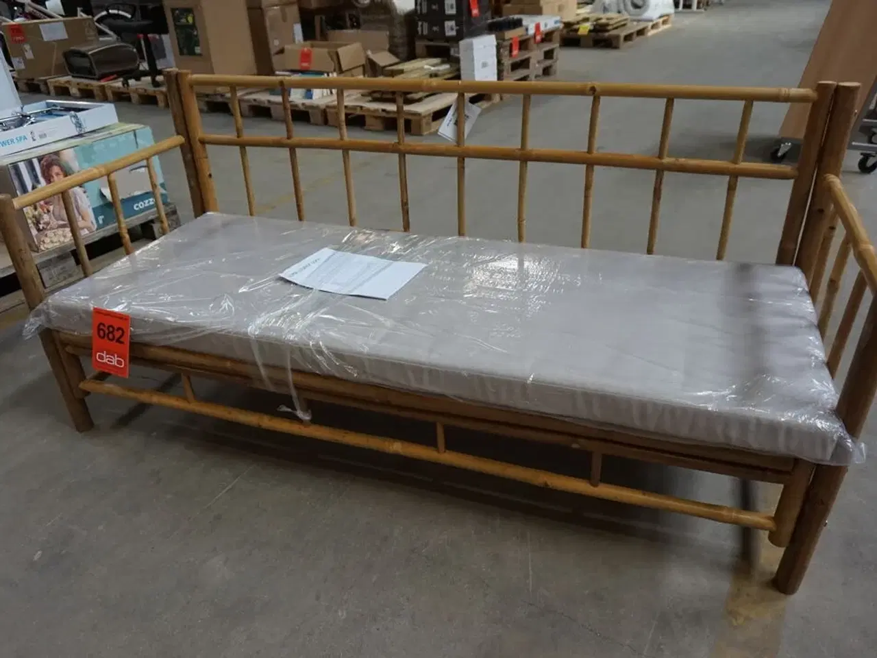 Billede 3 - Lima loungesofa med grå hynde - bambus