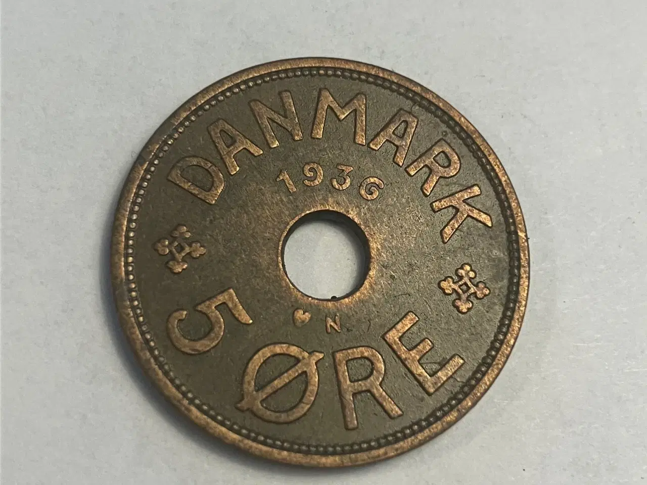 Billede 1 - 5 Øre 1936 Danmark