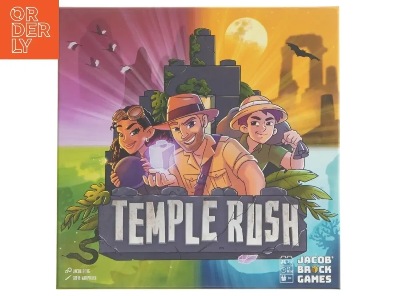 Billede 1 - Temple Rush brætspil fra Jacob&#39;s Brick Games (str. 25x25 cm)