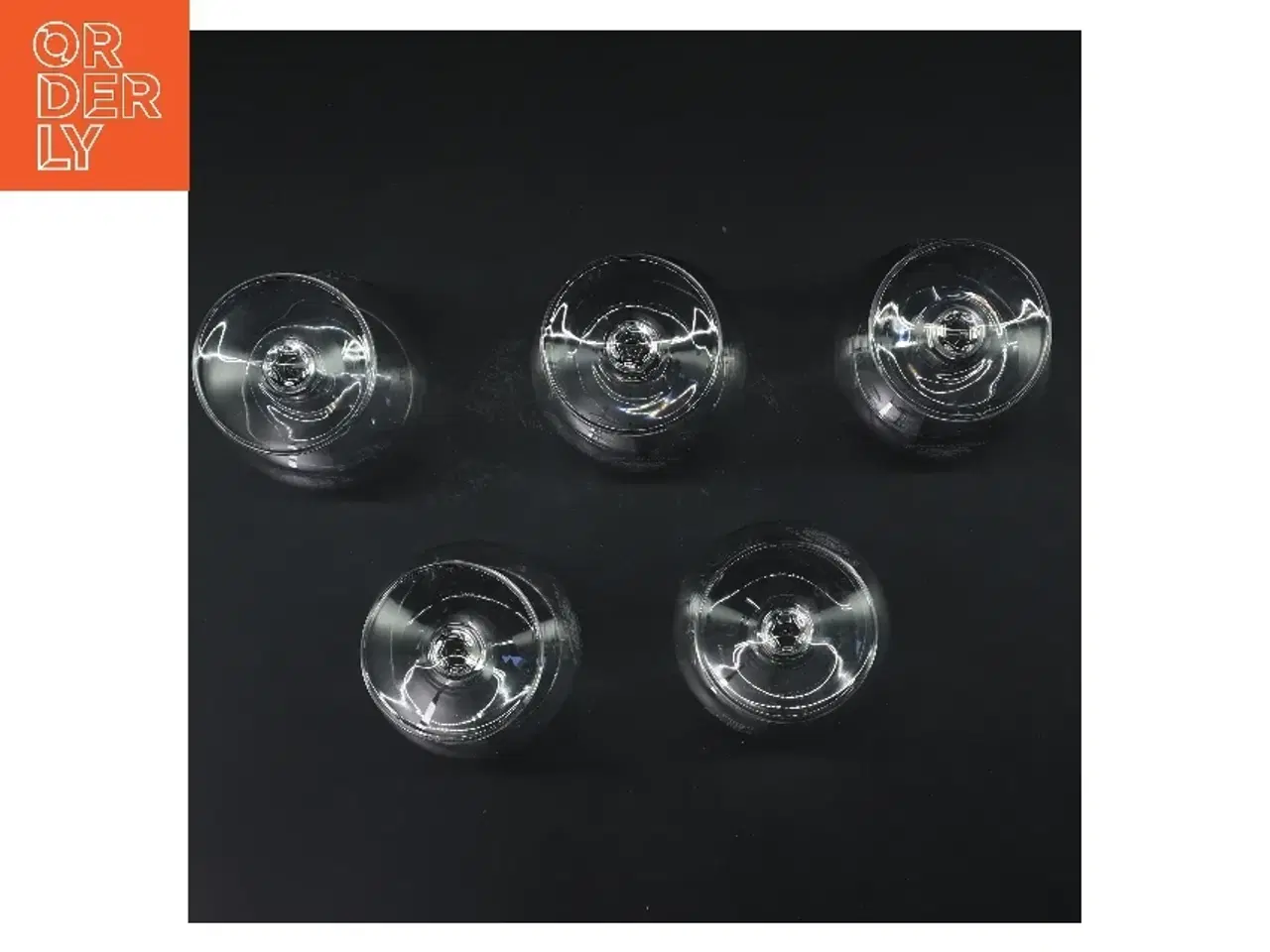 Billede 2 - Sæt af fem smukke italienske glas (str. 5 stk Ø 5,5 cm længde 11 cm)