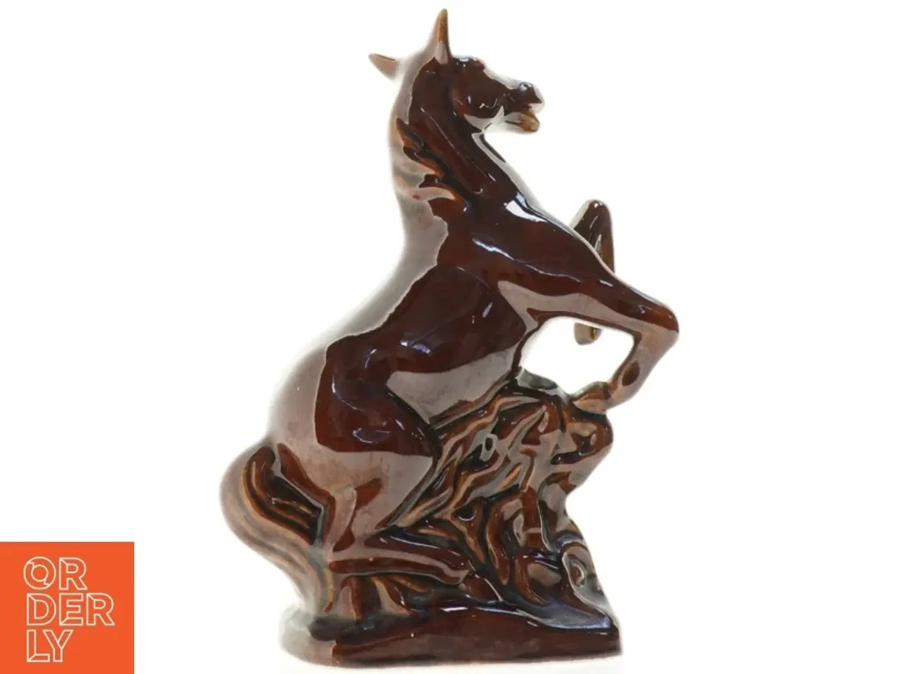 Billede 1 - Keramik hestefigur fra 715 (str. 19 x 8 cm)