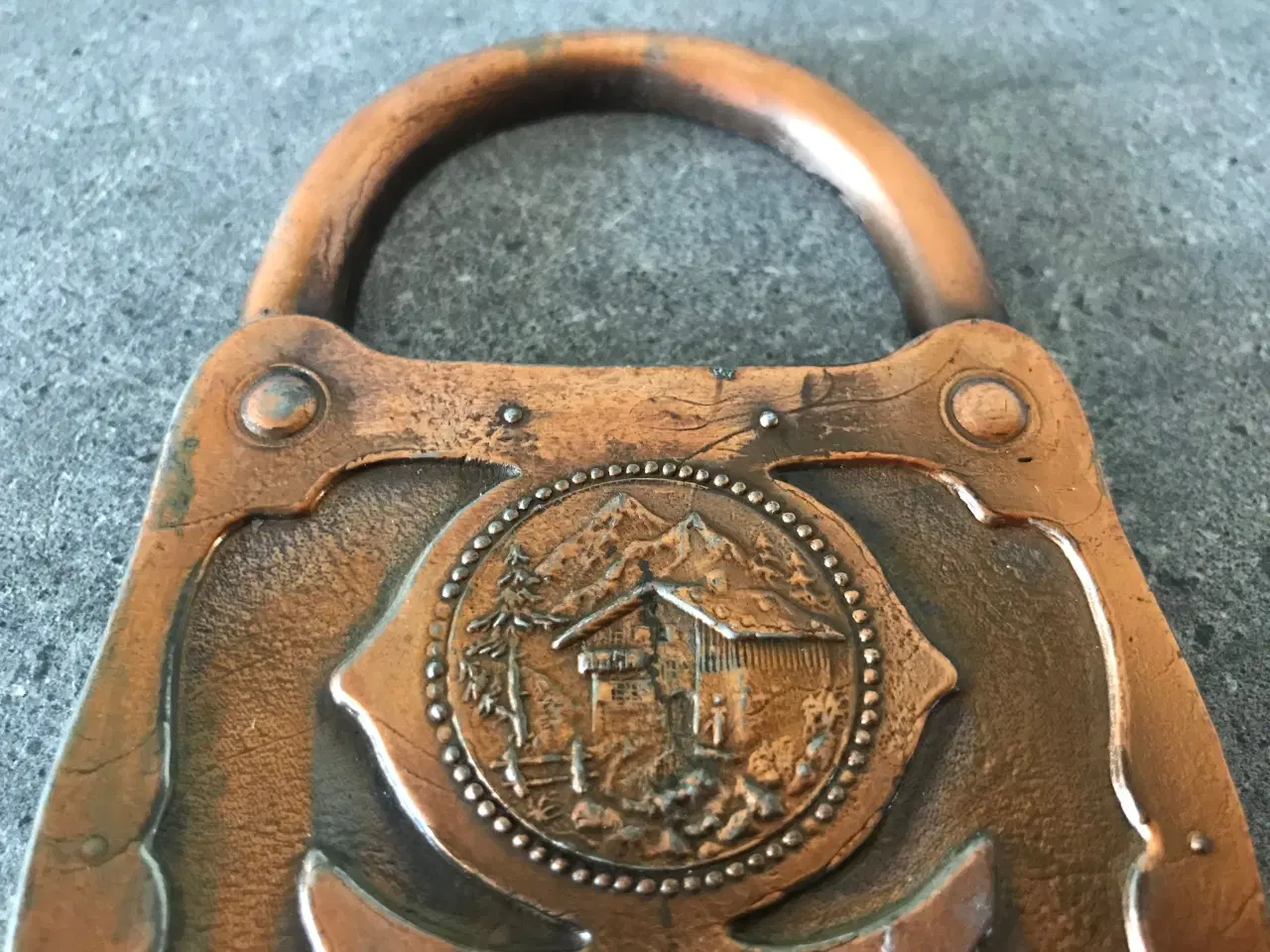 Billede 3 - Vintage 'hængelås' kobber knage