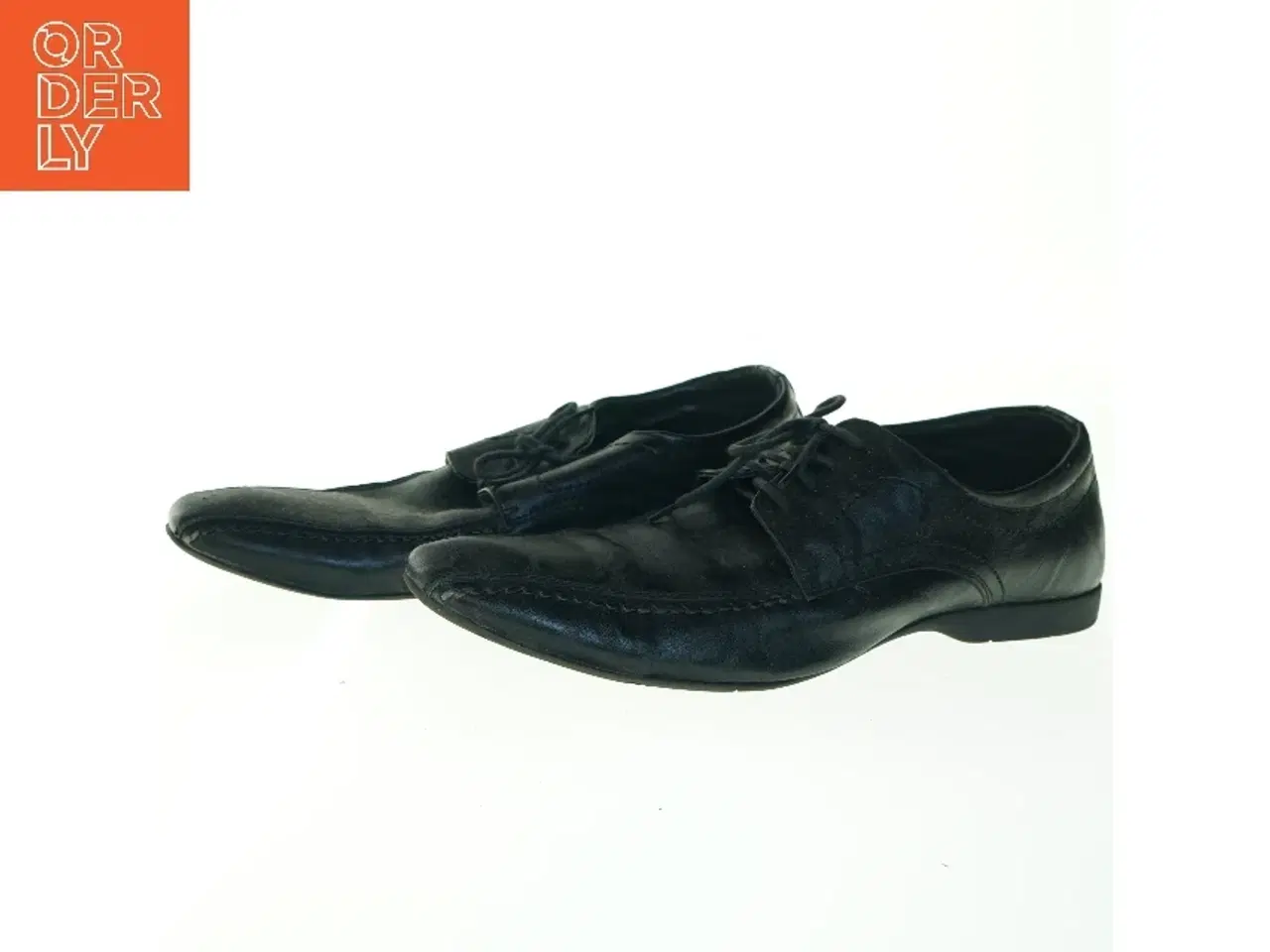 Billede 6 - Sorte lædersko til mænd fra Sams (str. 44)